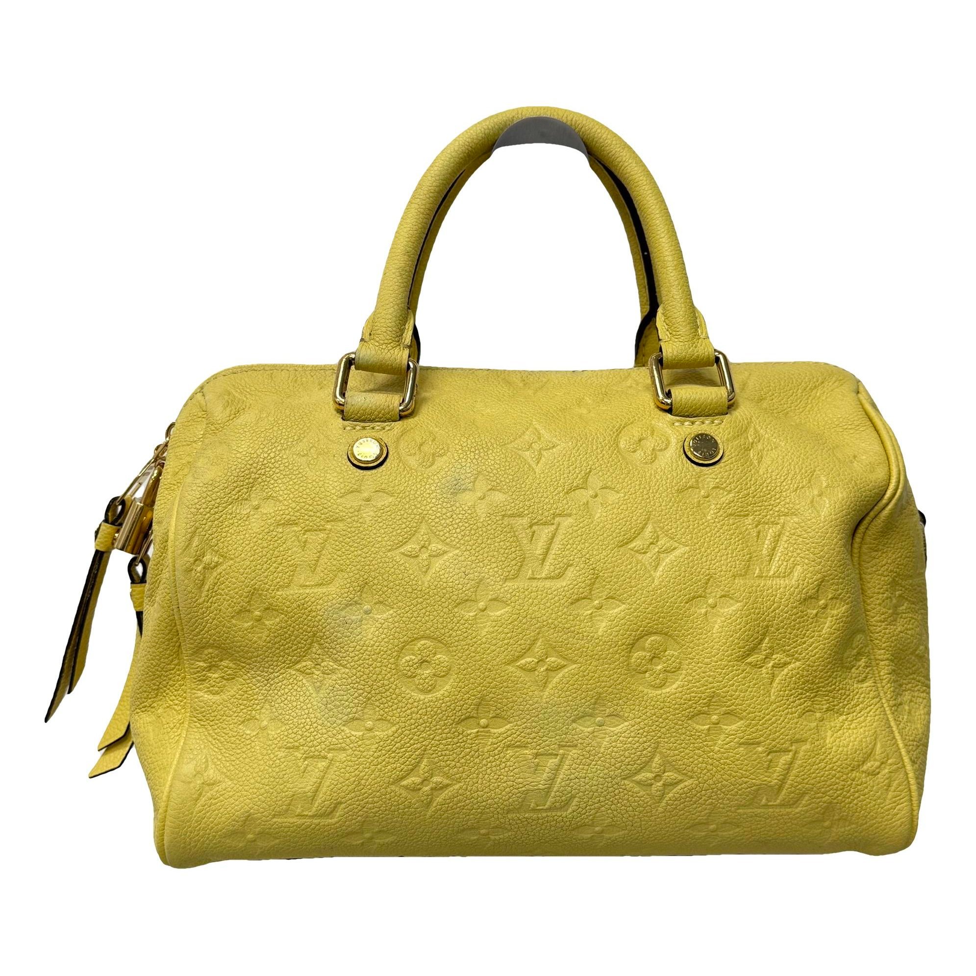 Speedy leather handbag