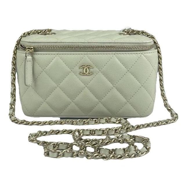 Vanity leather handbag