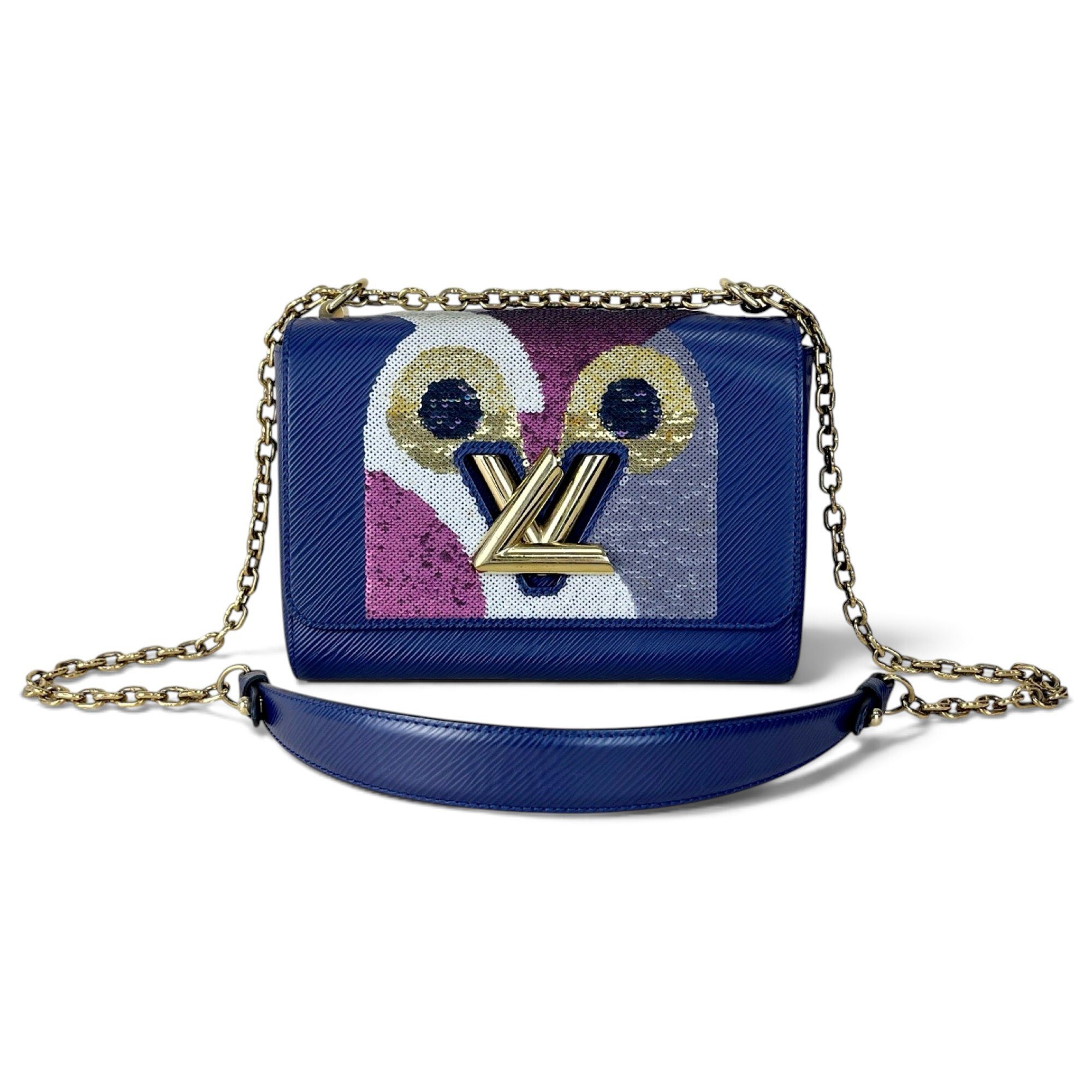 Twist leather handbag