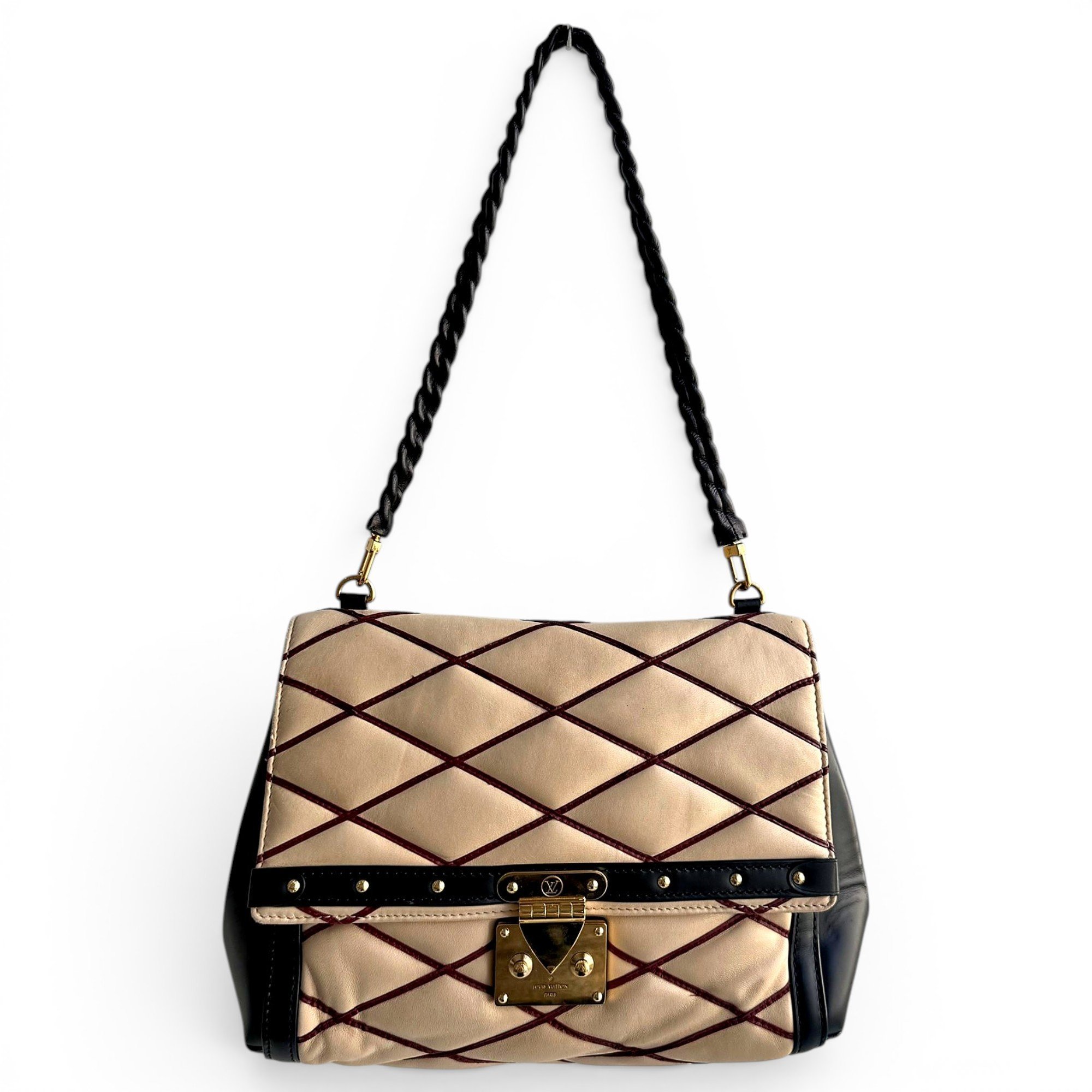 Flap Malletage leather handbag