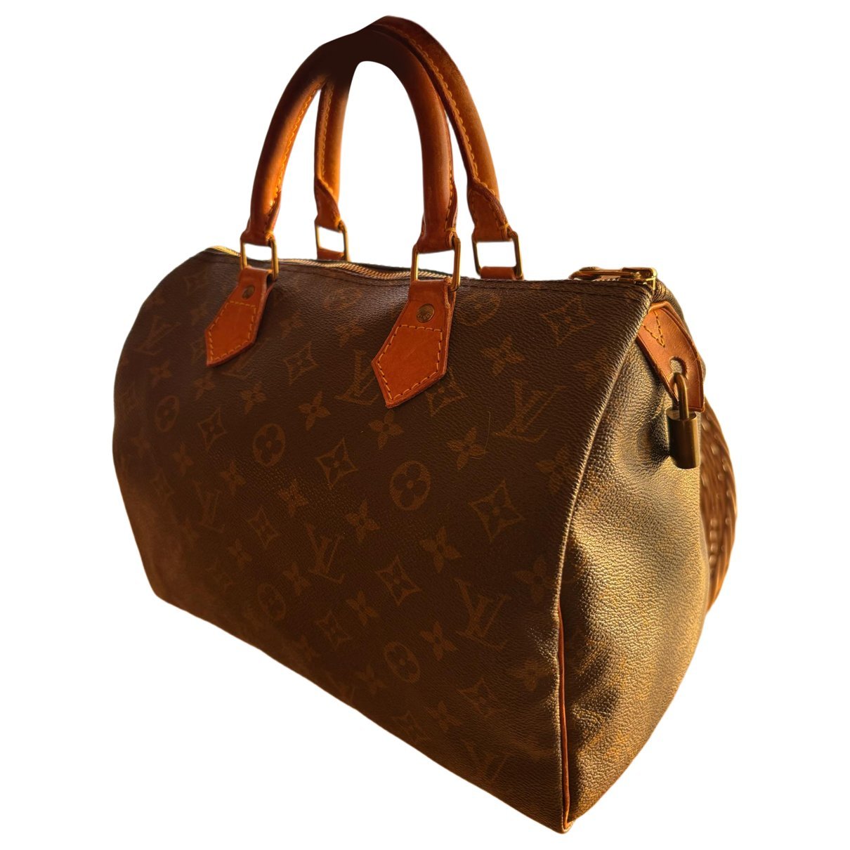 Speedy leather bowling bag