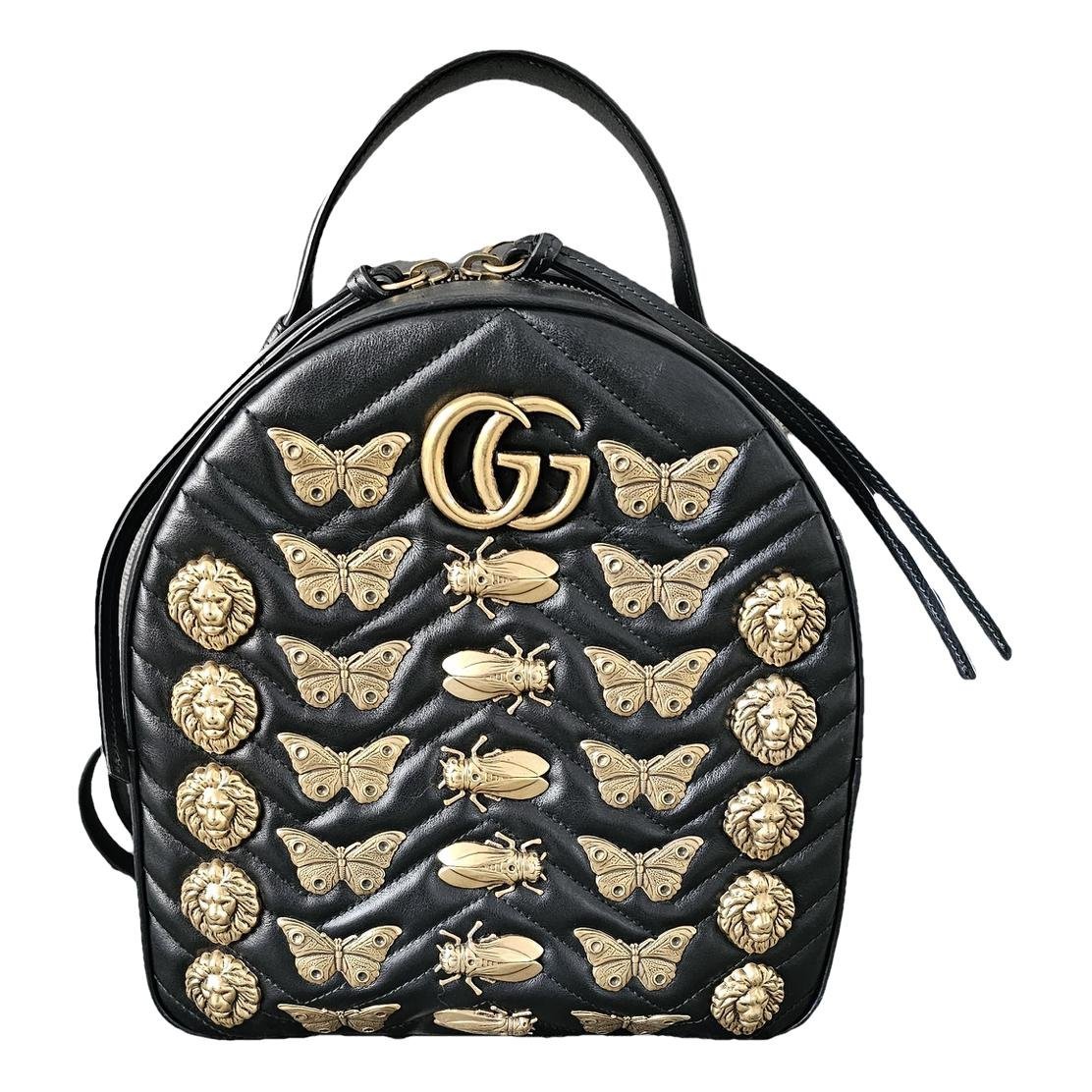 Leather backpack