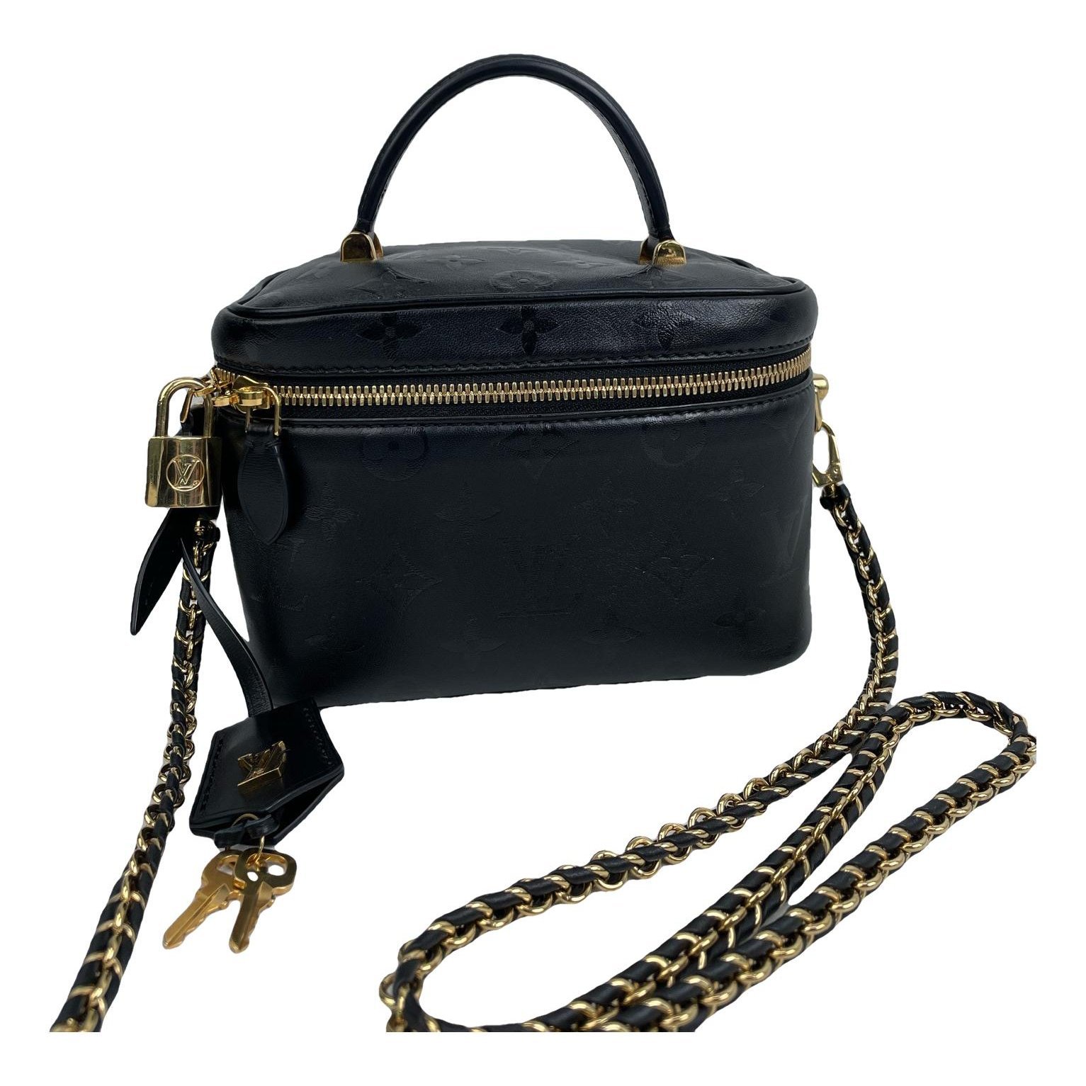Vanity leather handbag
