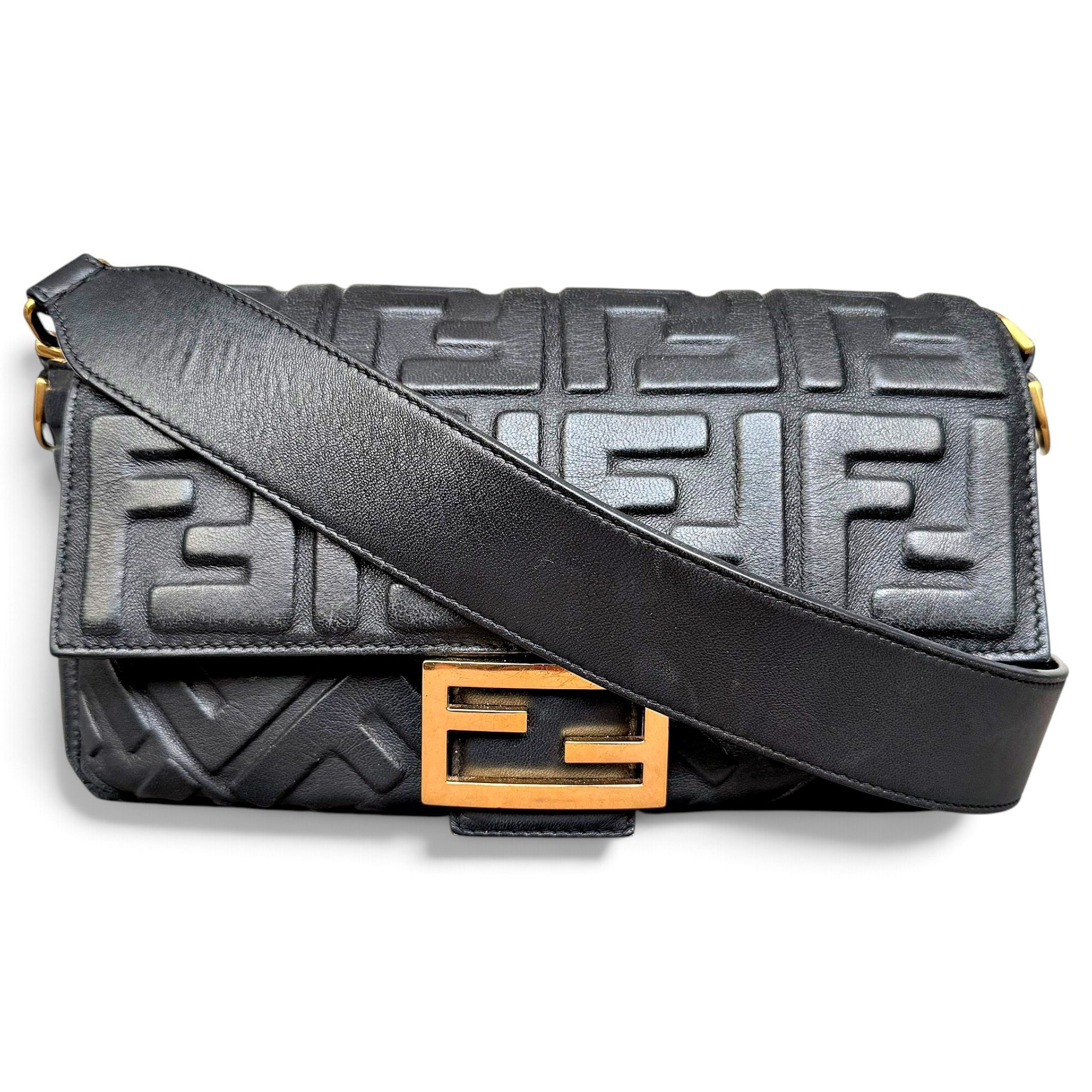 Baguette leather handbag