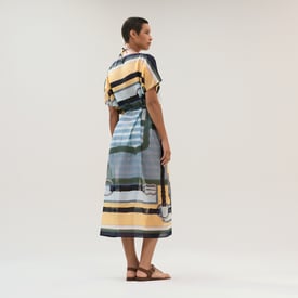 "Coaching Remix Maxi" beach caftan