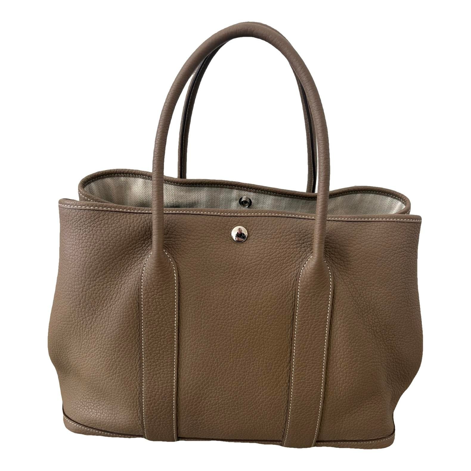 Hermes Garden Party leather tote