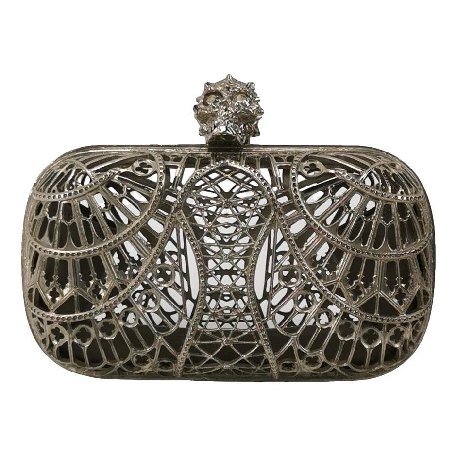 Skull clutch bag