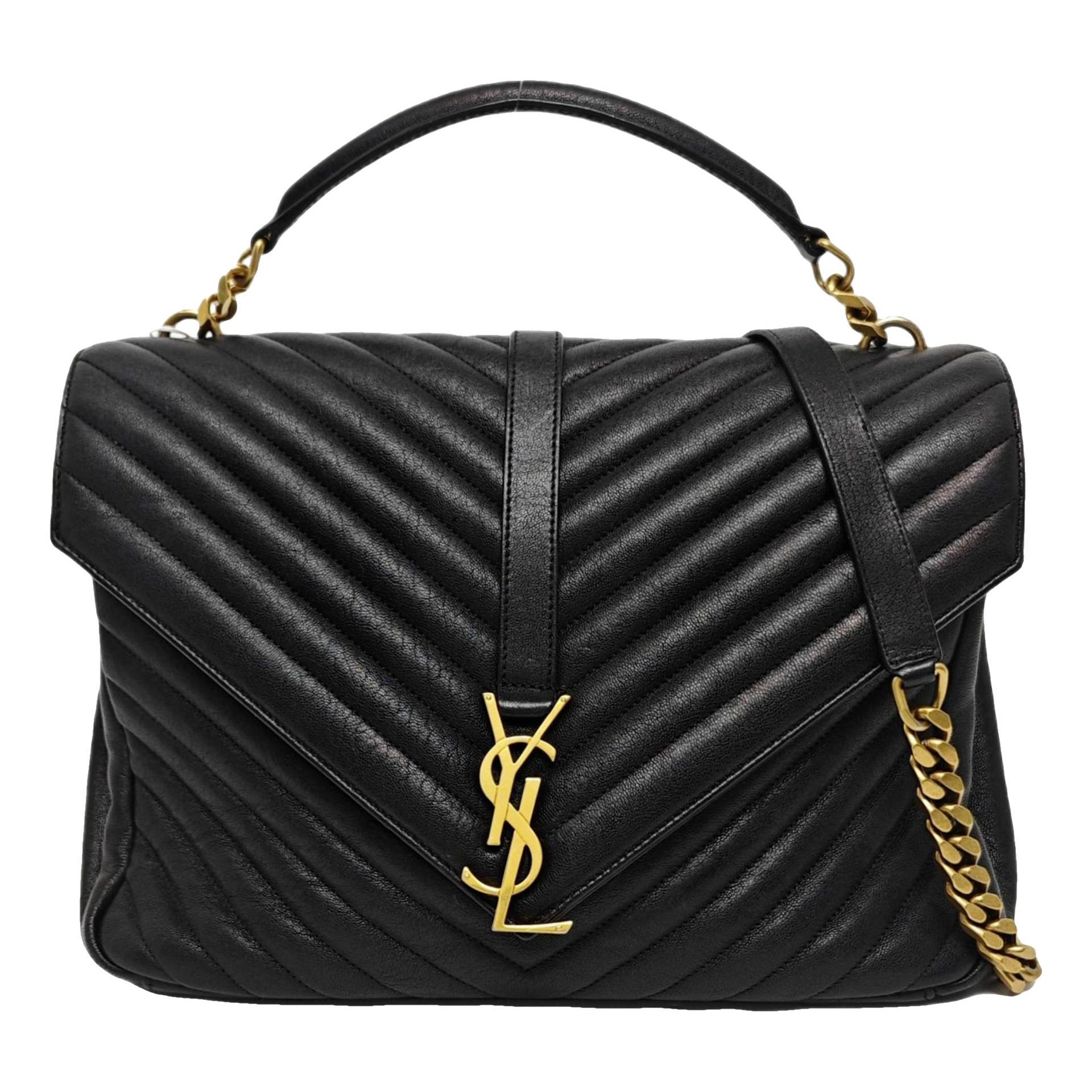 Collége monogramme leather handbag