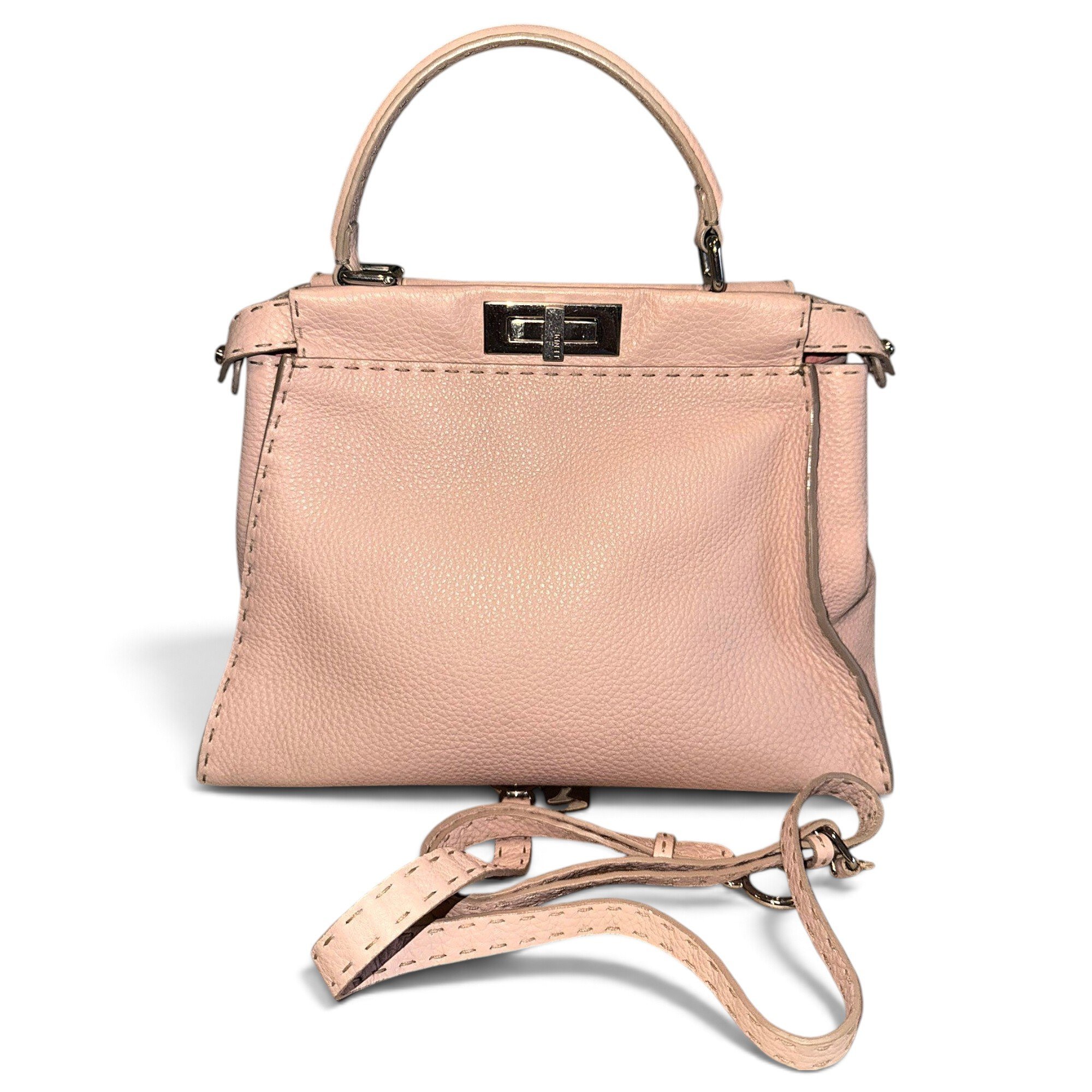 Peekaboo leather handbag