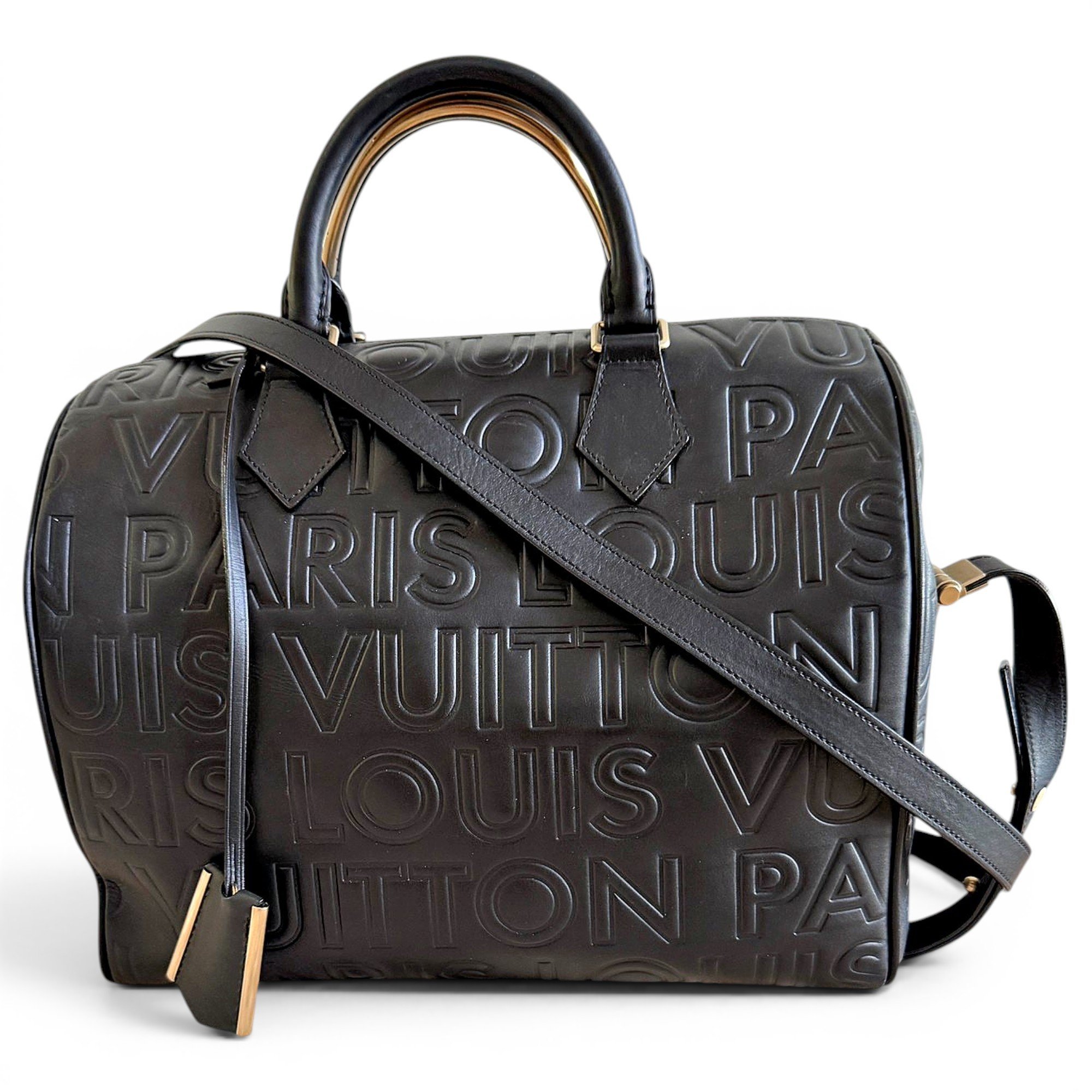 Speedy leather handbag