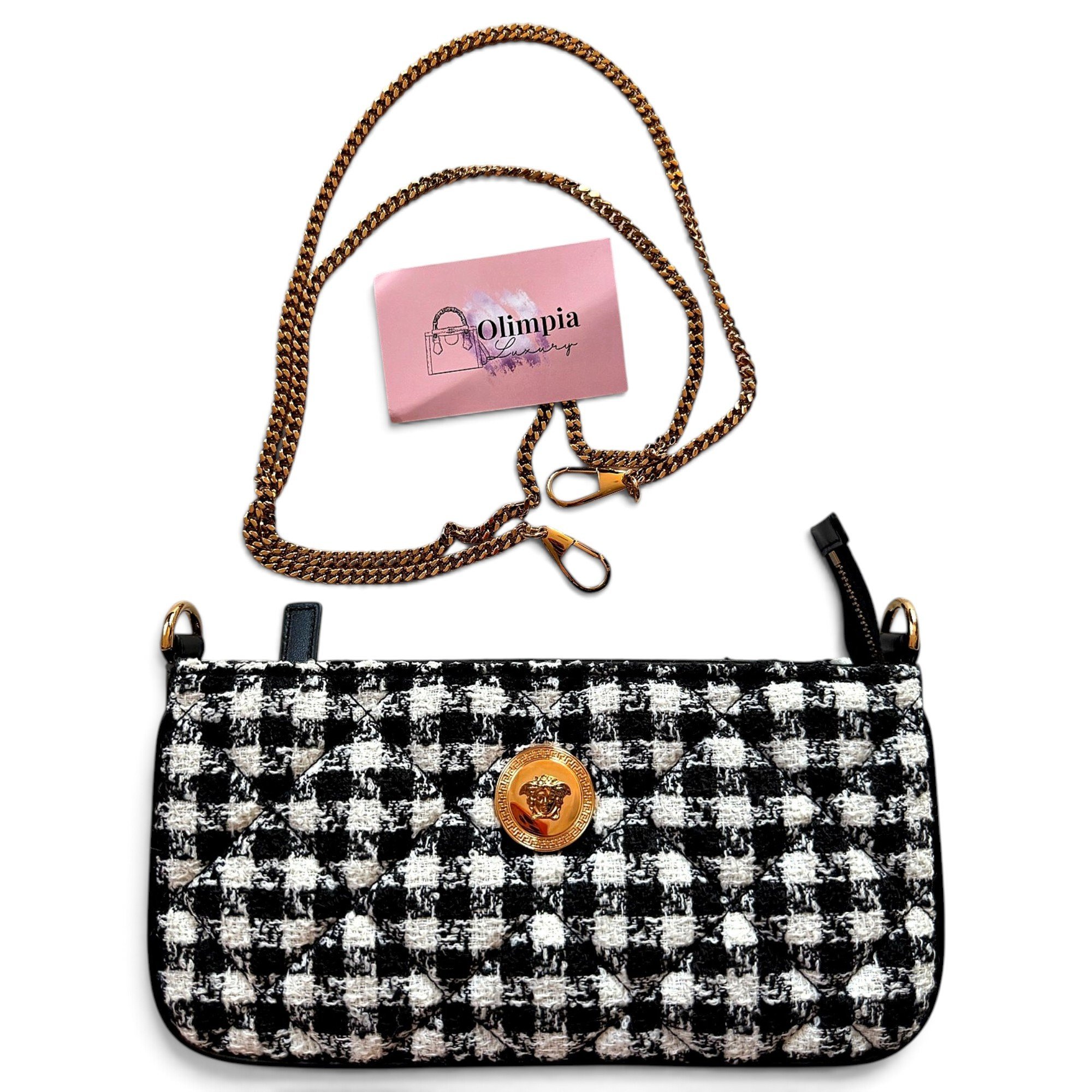 La Medusa tweed handbag