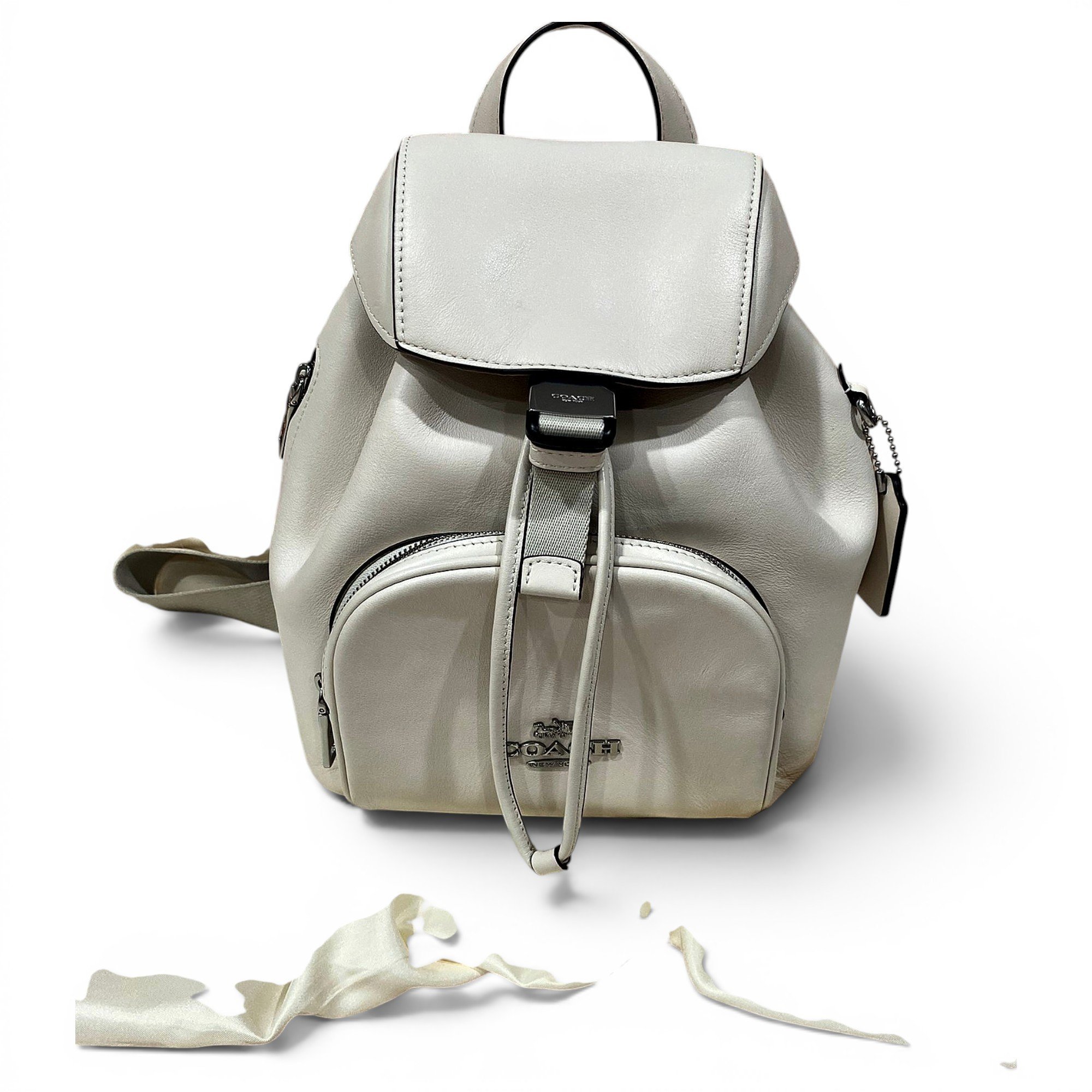 Leather backpack