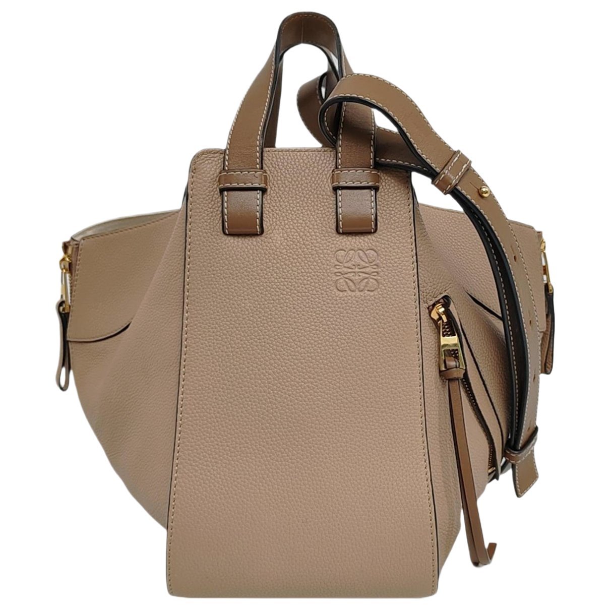 Hammock leather crossbody bag