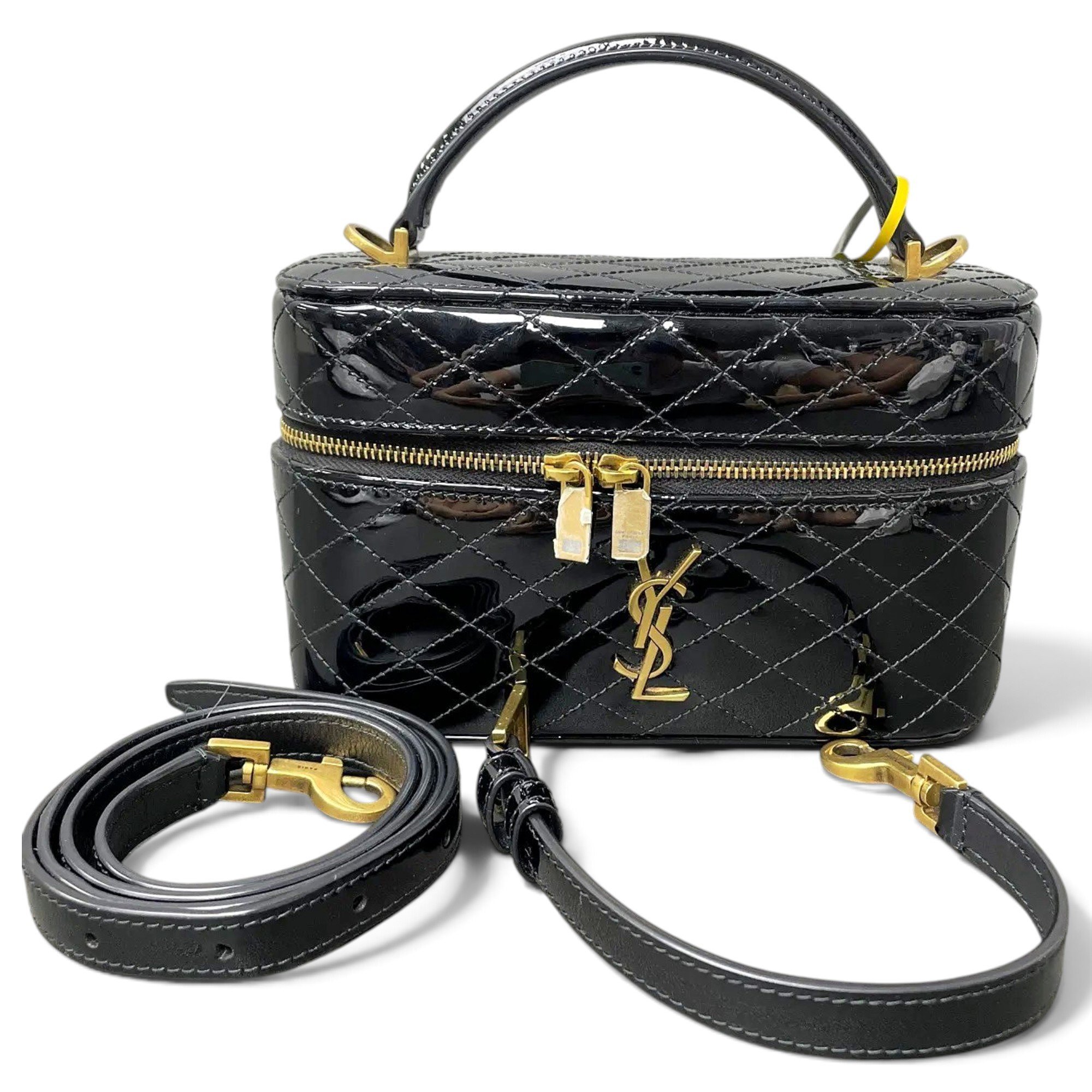 Patent leather handbag