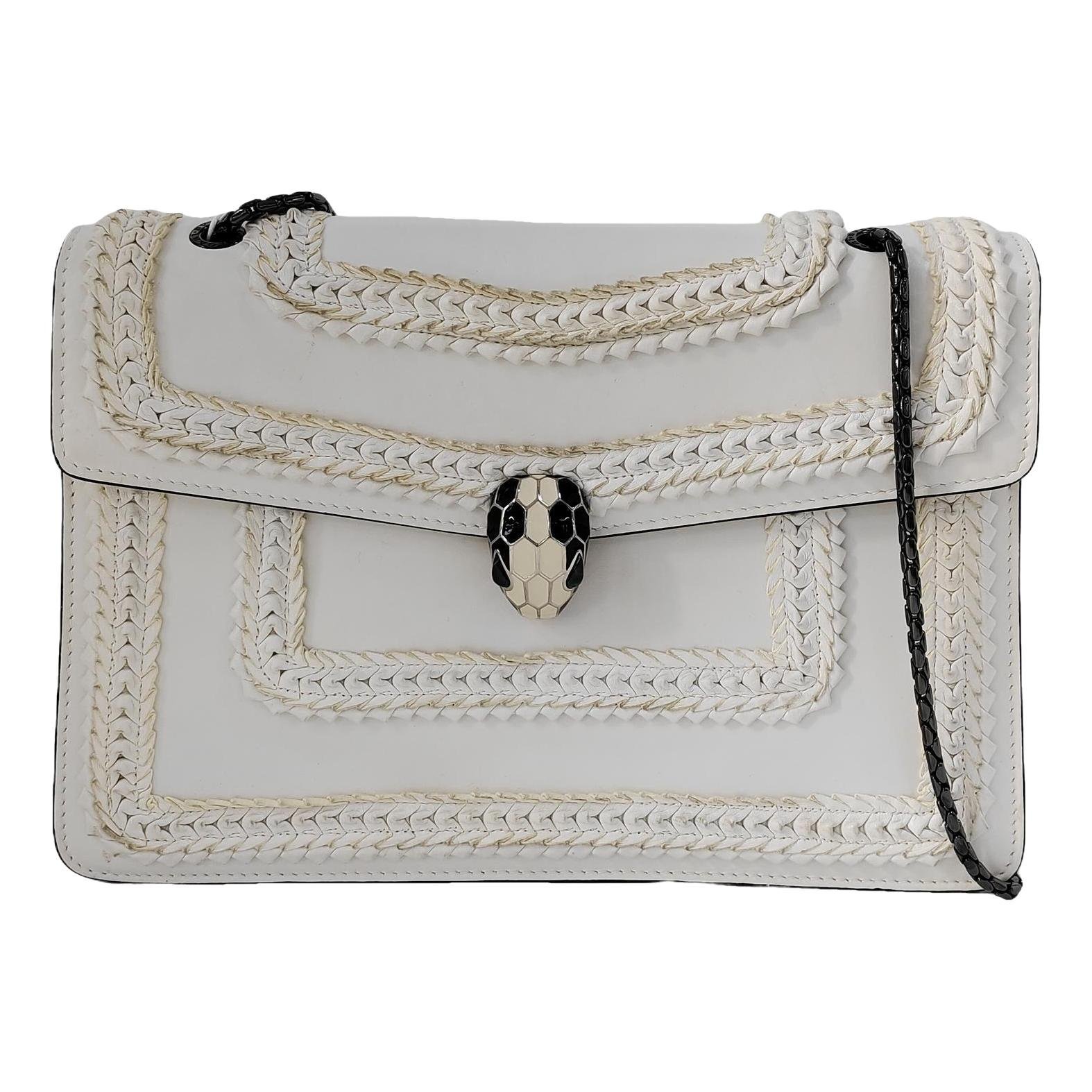Serpenti leather handbag