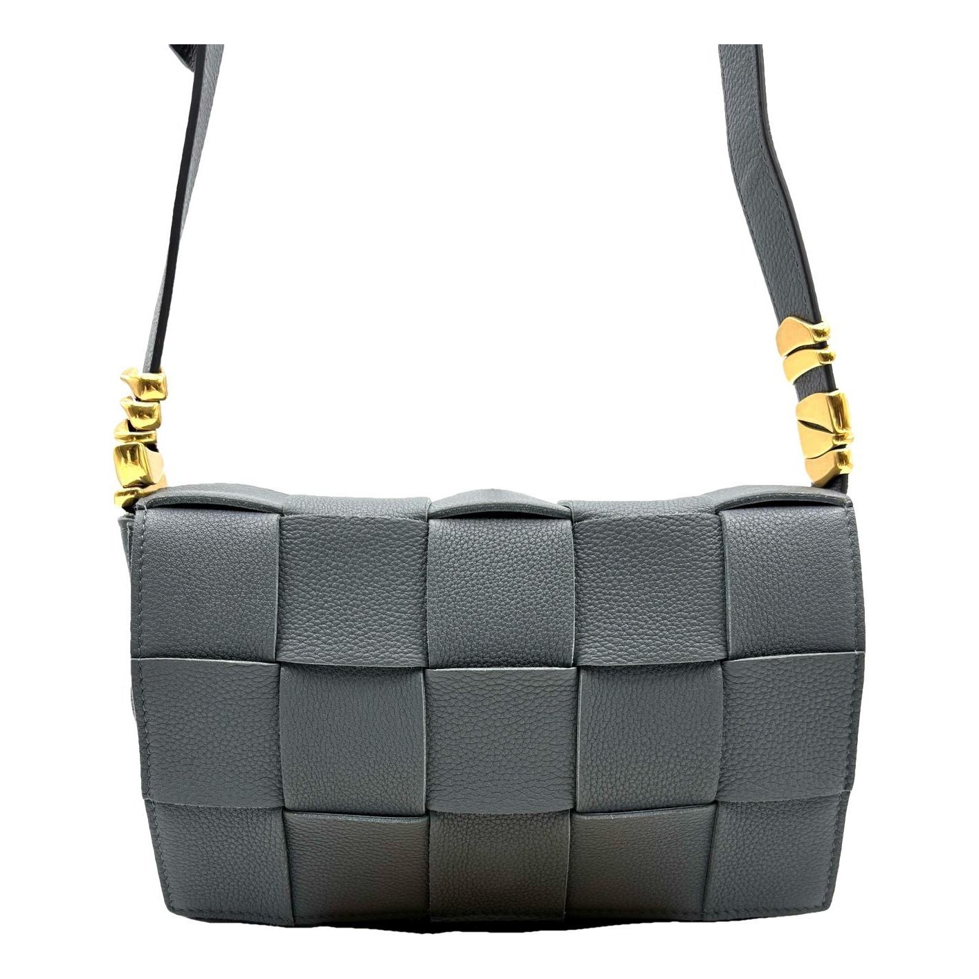 Cassette leather handbag