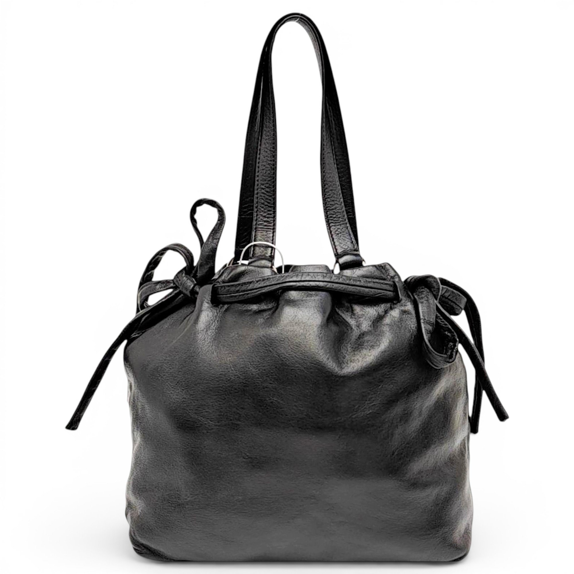 Duet leather handbag