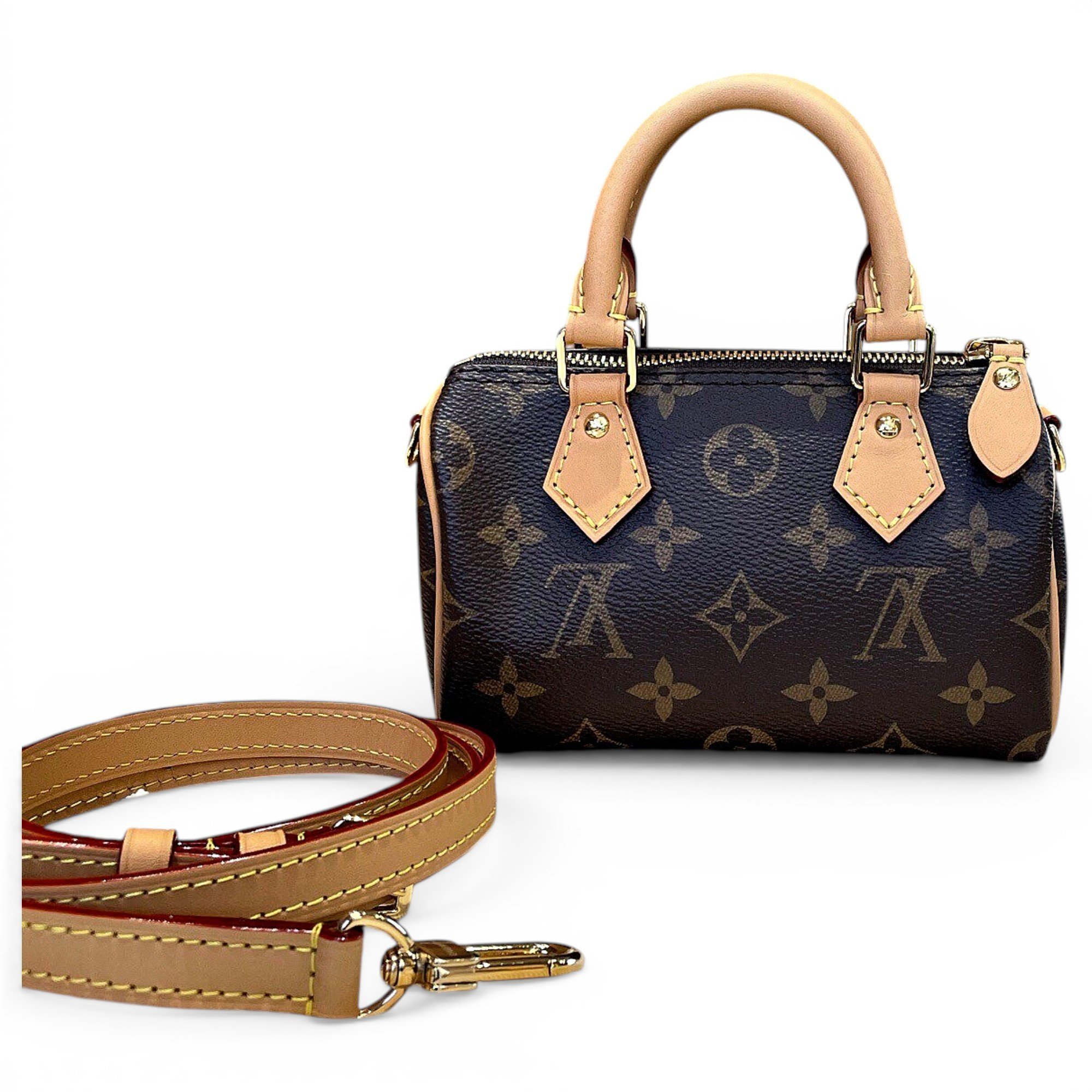 Nano Speedy / Mini HL leather handbag