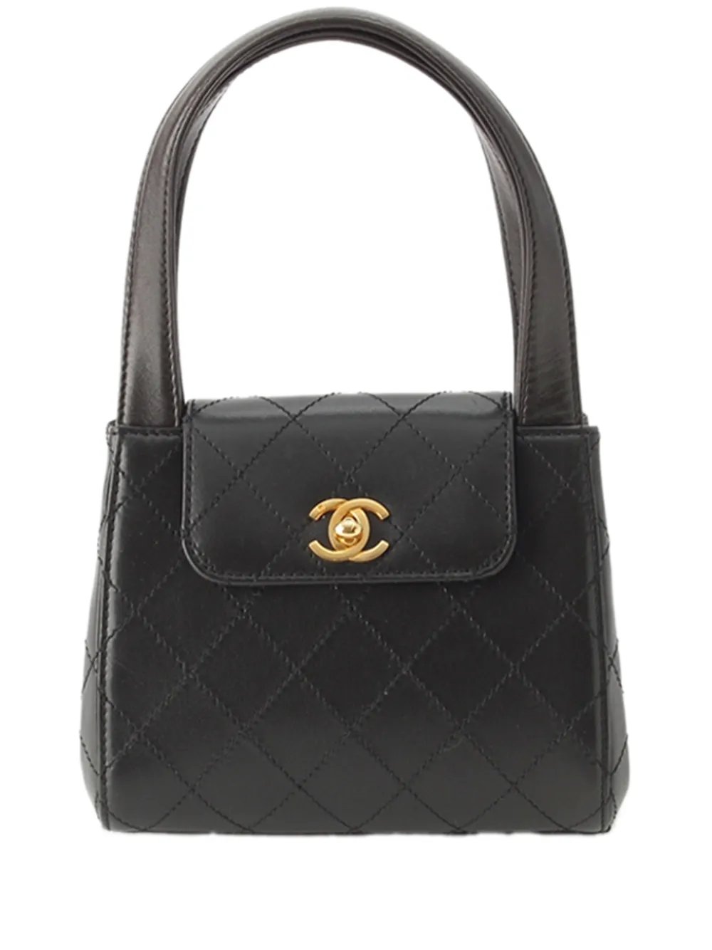 2000-2002 Mini CC Quilted Lambskin Top Handle Flap handbag