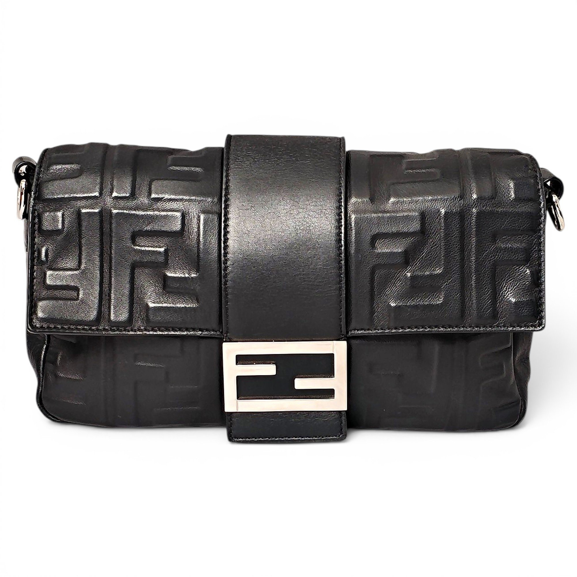 Baguette leather handbag
