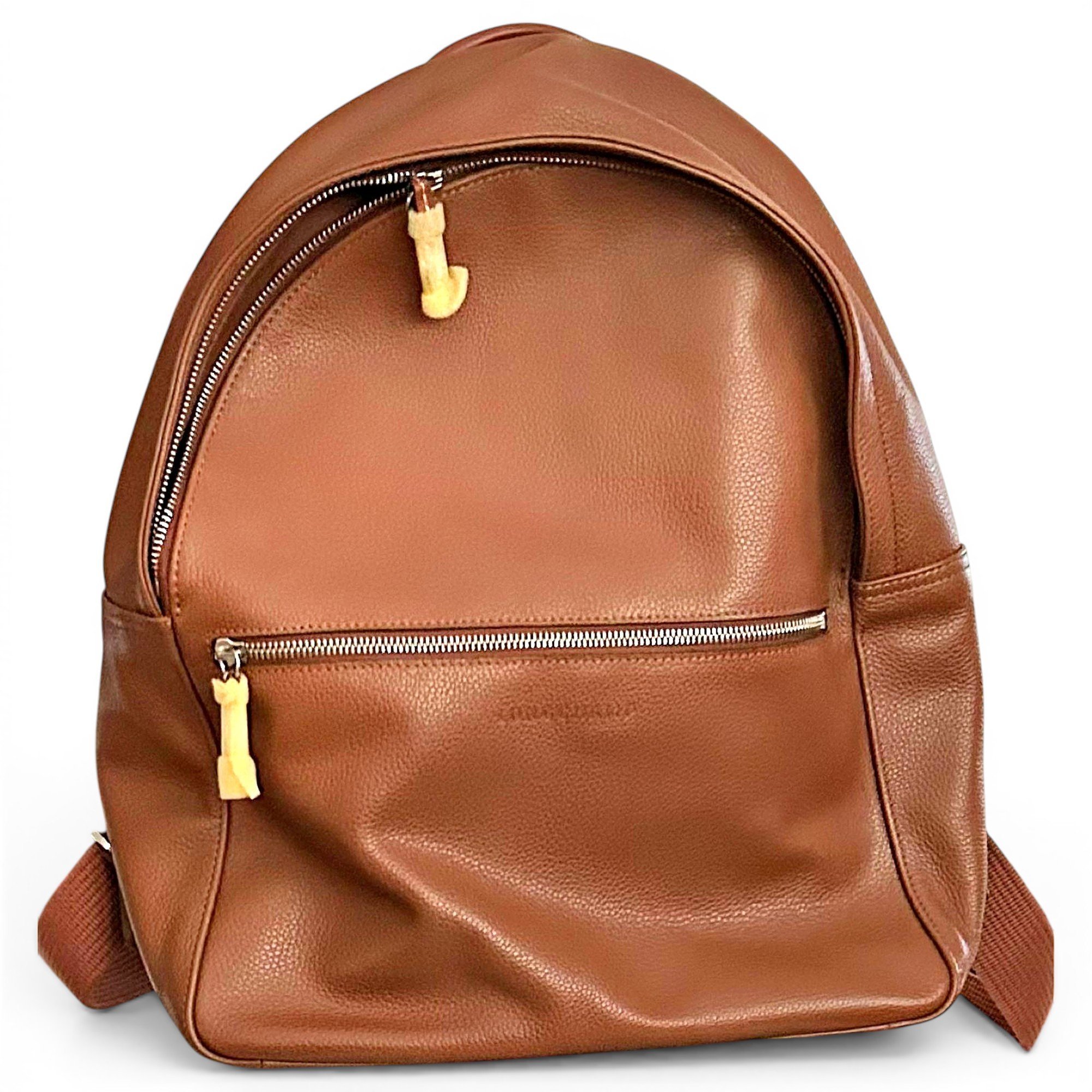 Foulonné leather backpack