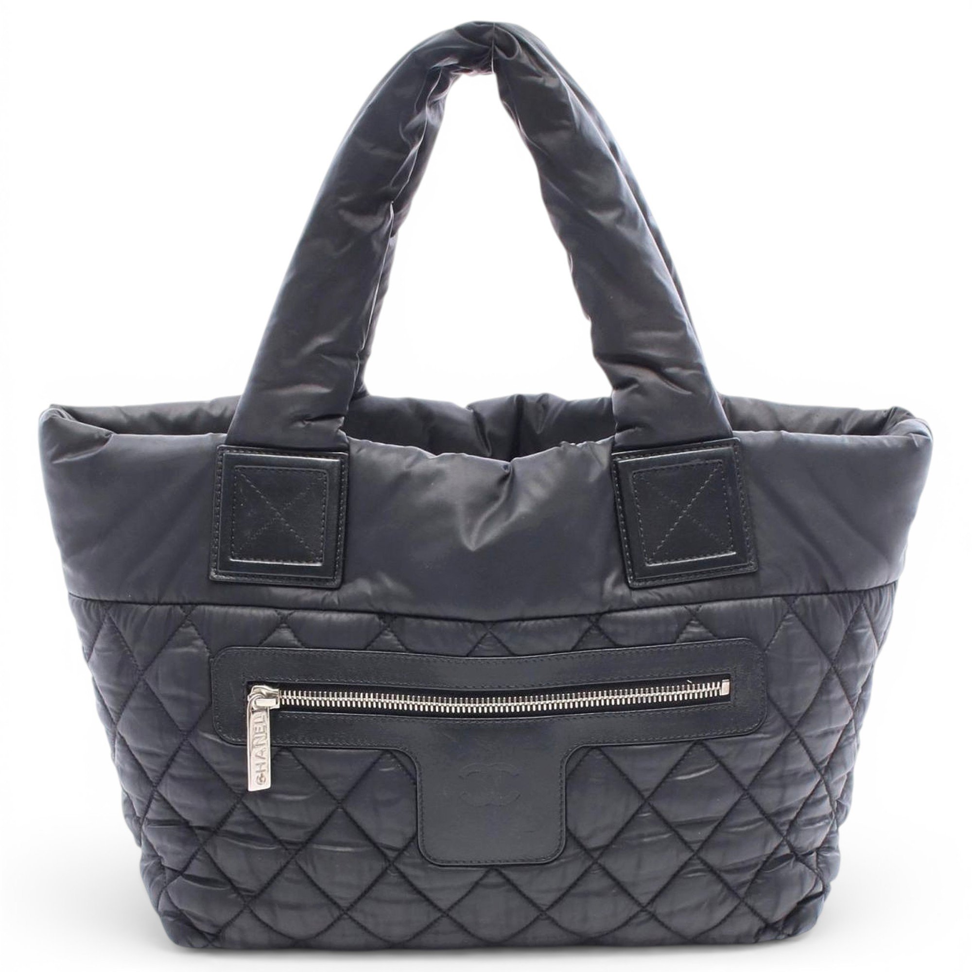 Cocoon leather tote