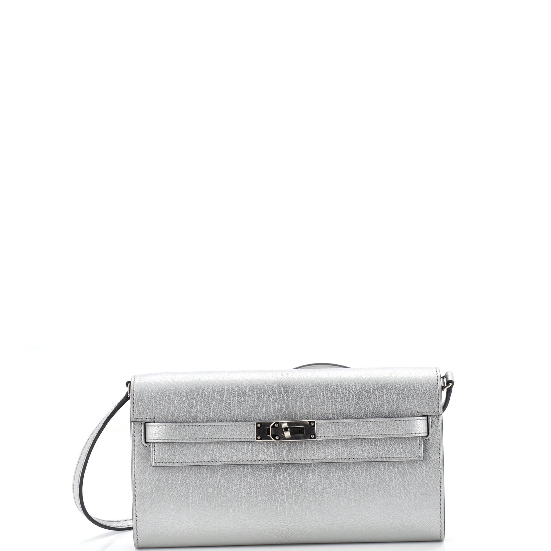 Kelly To Go Wallet Metallic Chevre Chamkilight