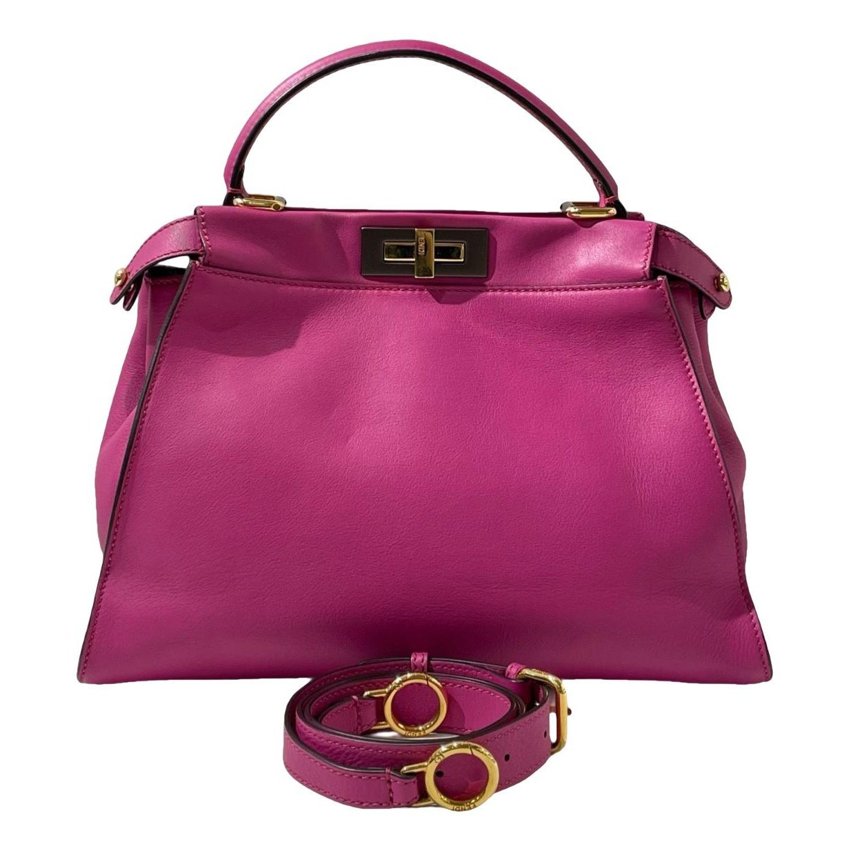 Peekaboo leather handbag