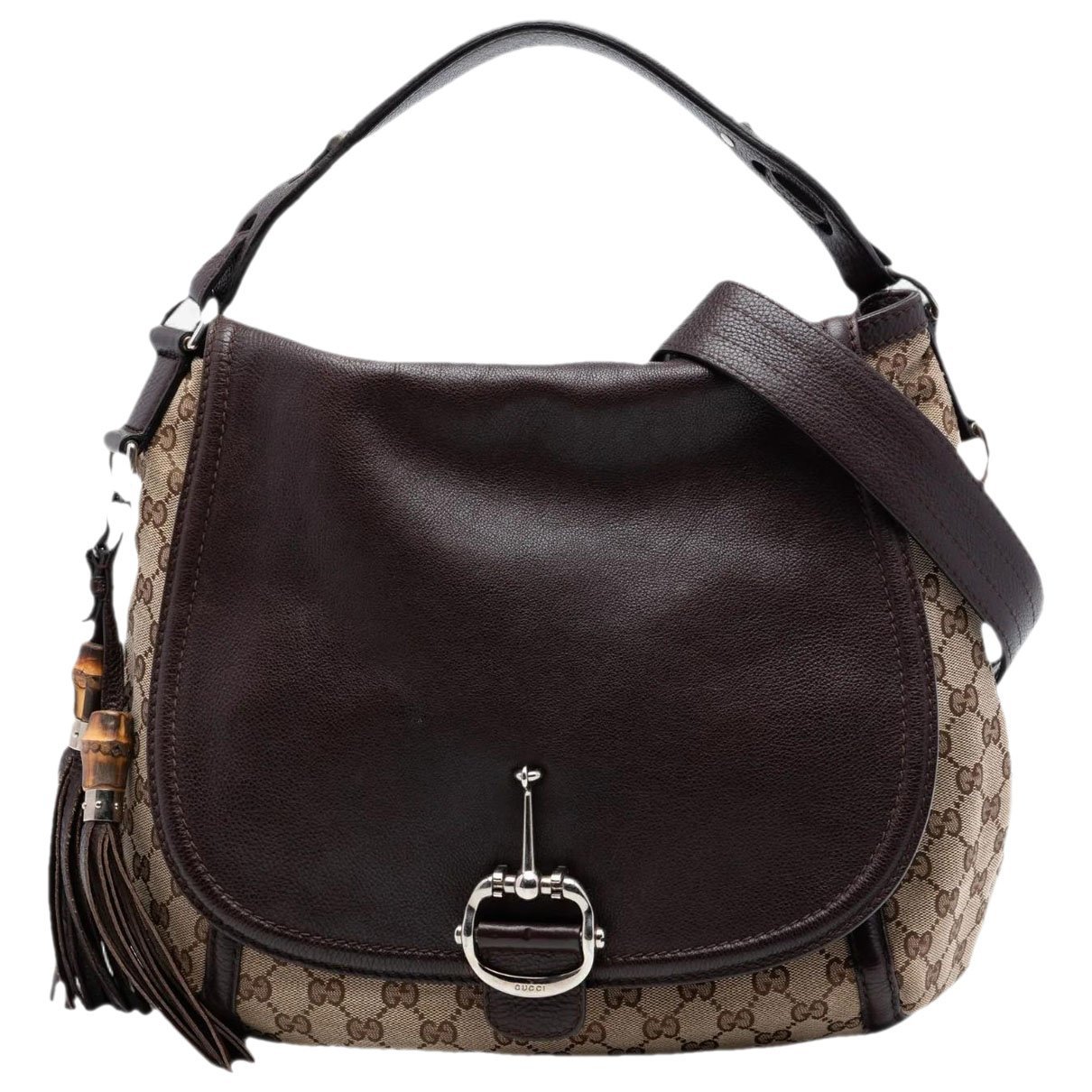 Gucci B cloth satchel
