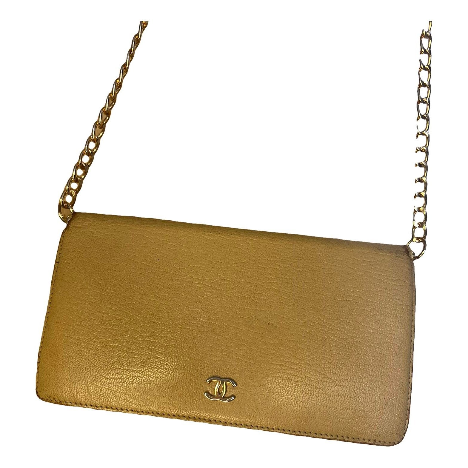Leather clutch bag