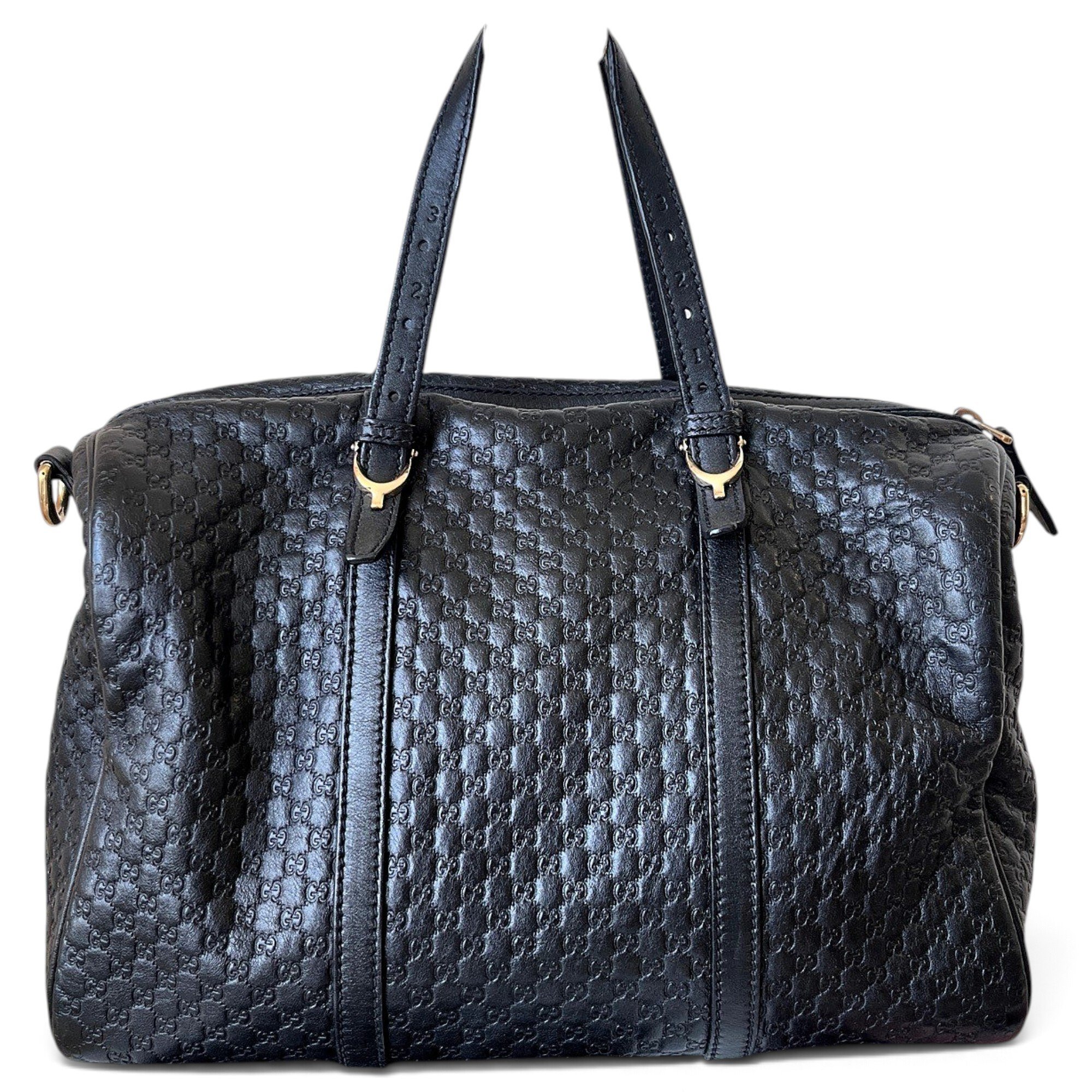 Boston leather bowling bag