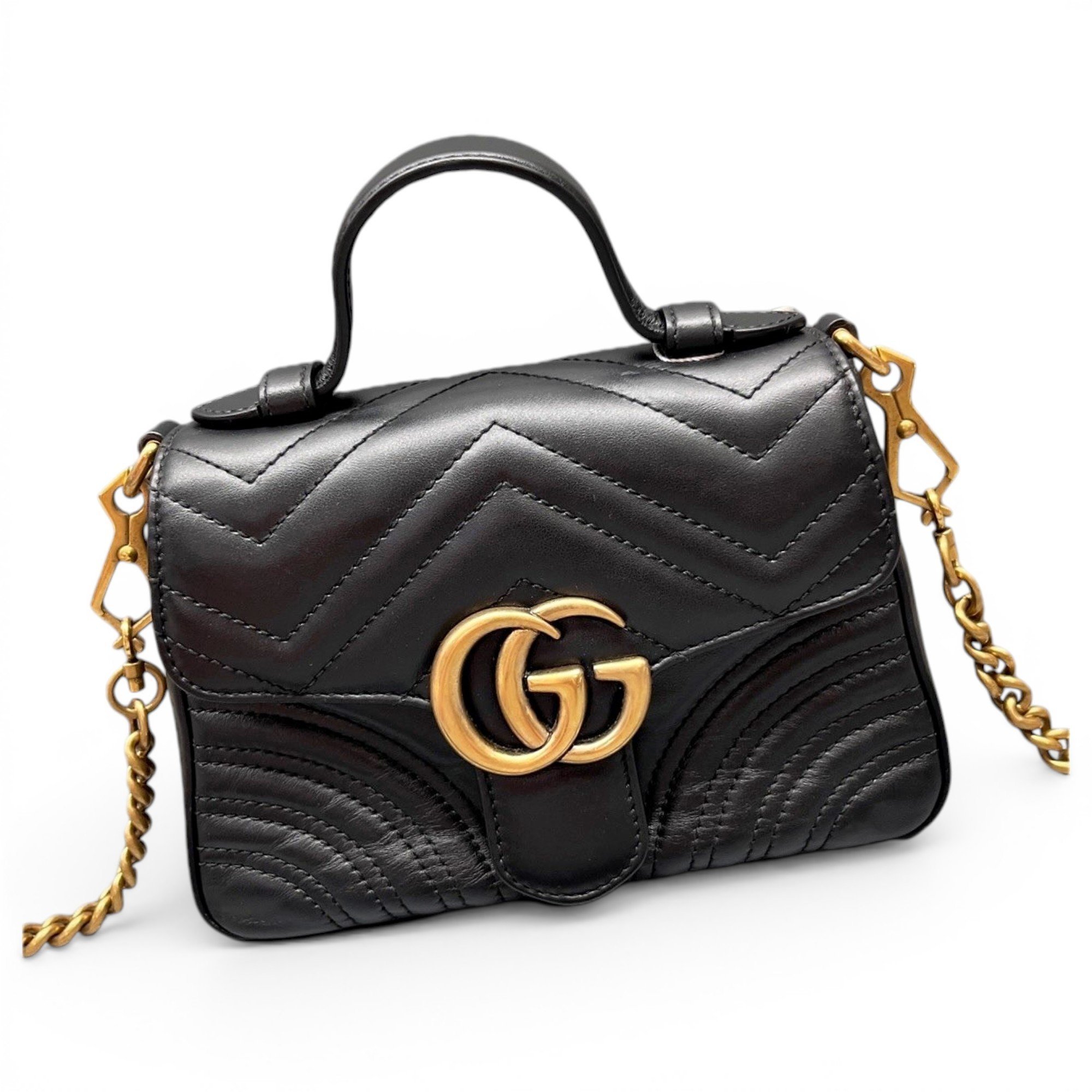 GG Marmont Flap leather handbag