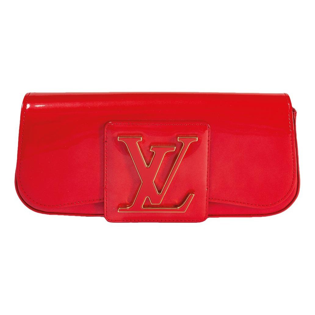 Sobe patent leather clutch bag