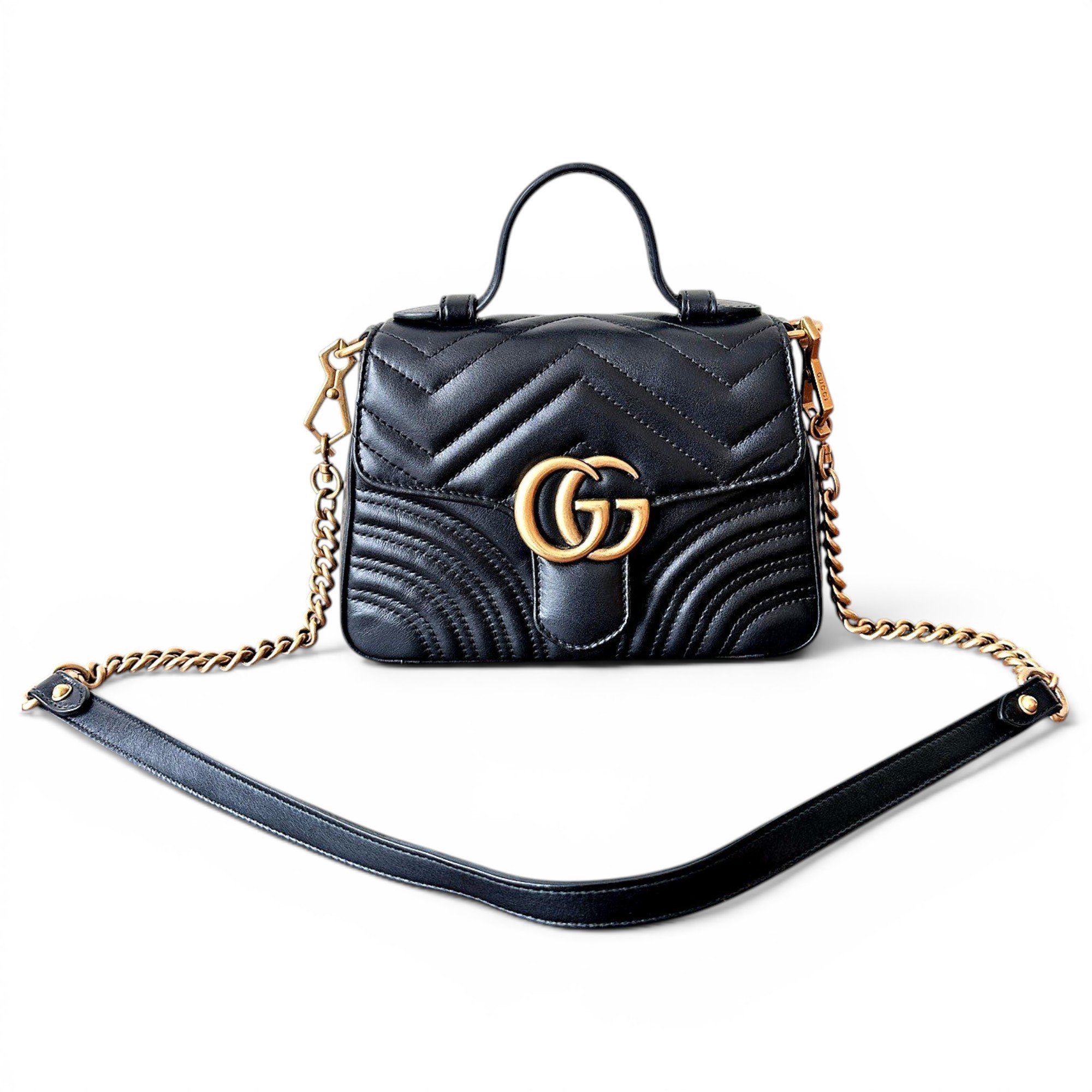 GG Marmont Flap leather handbag