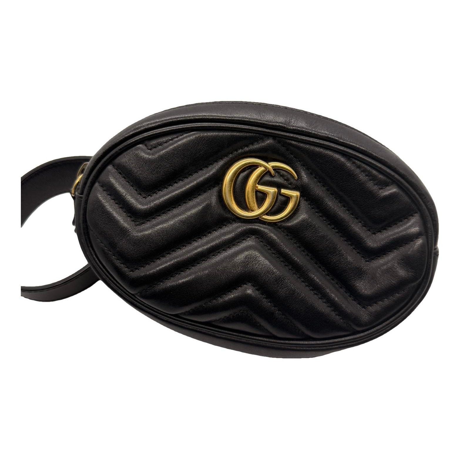 GG Marmont Oval leather handbag