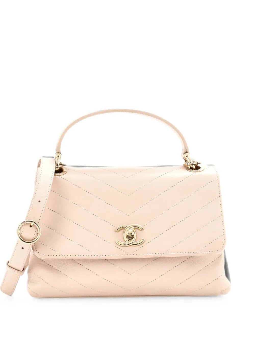 Chevron Chic Top Handle Bag Chevron Calfskin Small satchel
