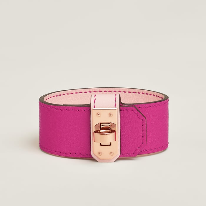 Rose Shocking Kelly Twist Bracelet, Small Model