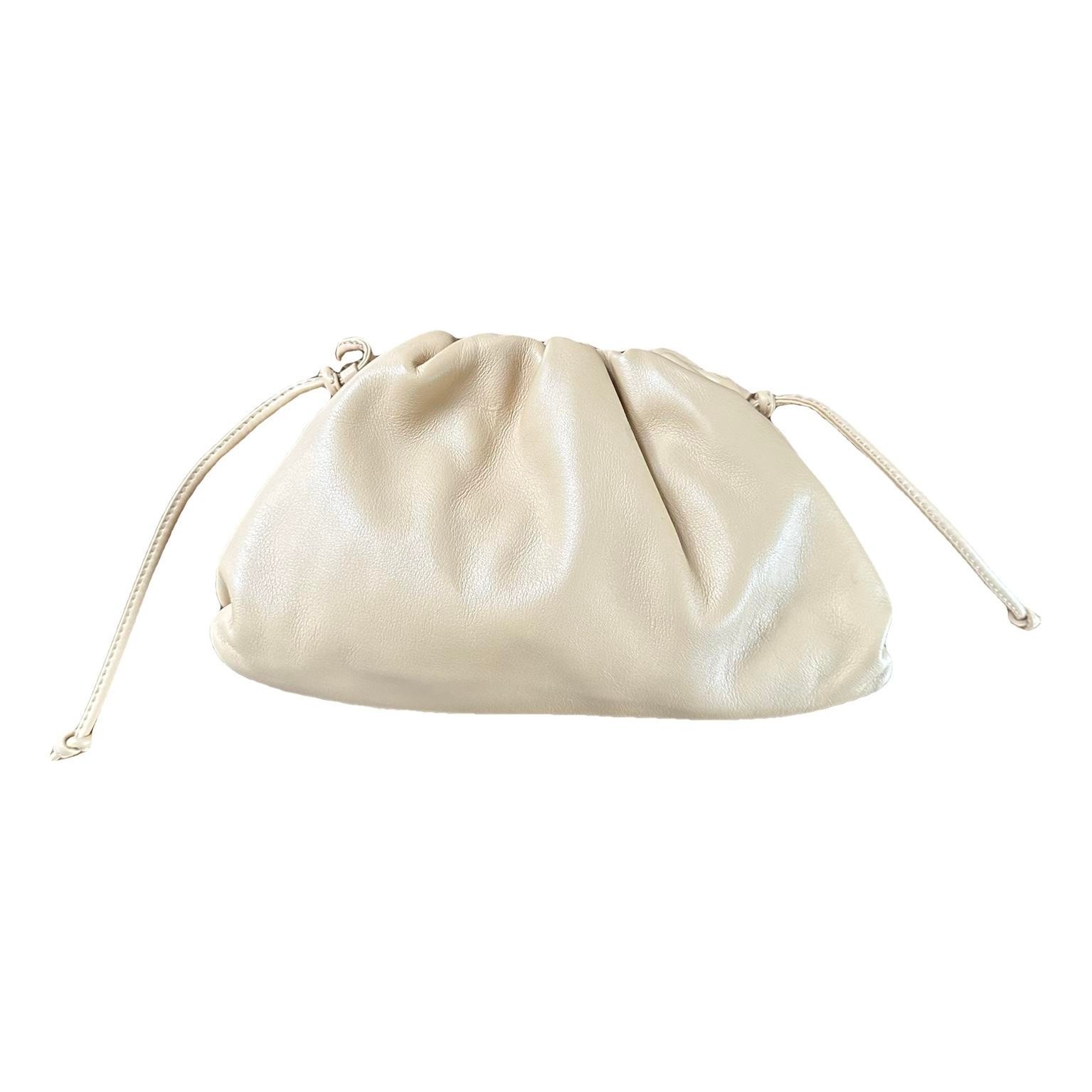 Pouch leather clutch bag