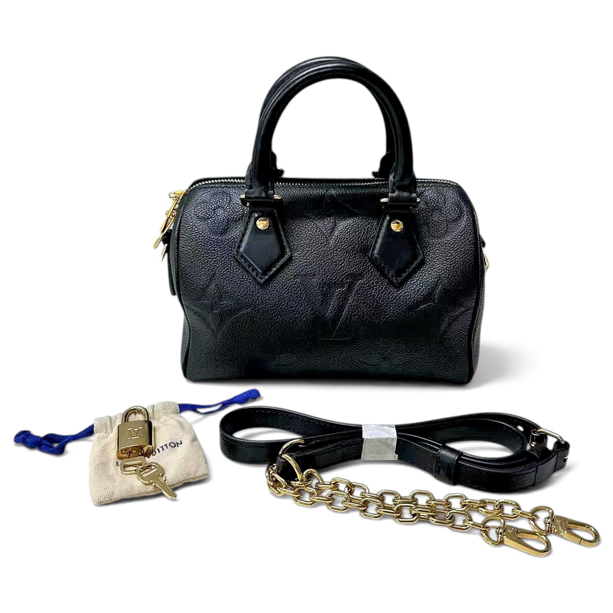 Speedy leather handbag