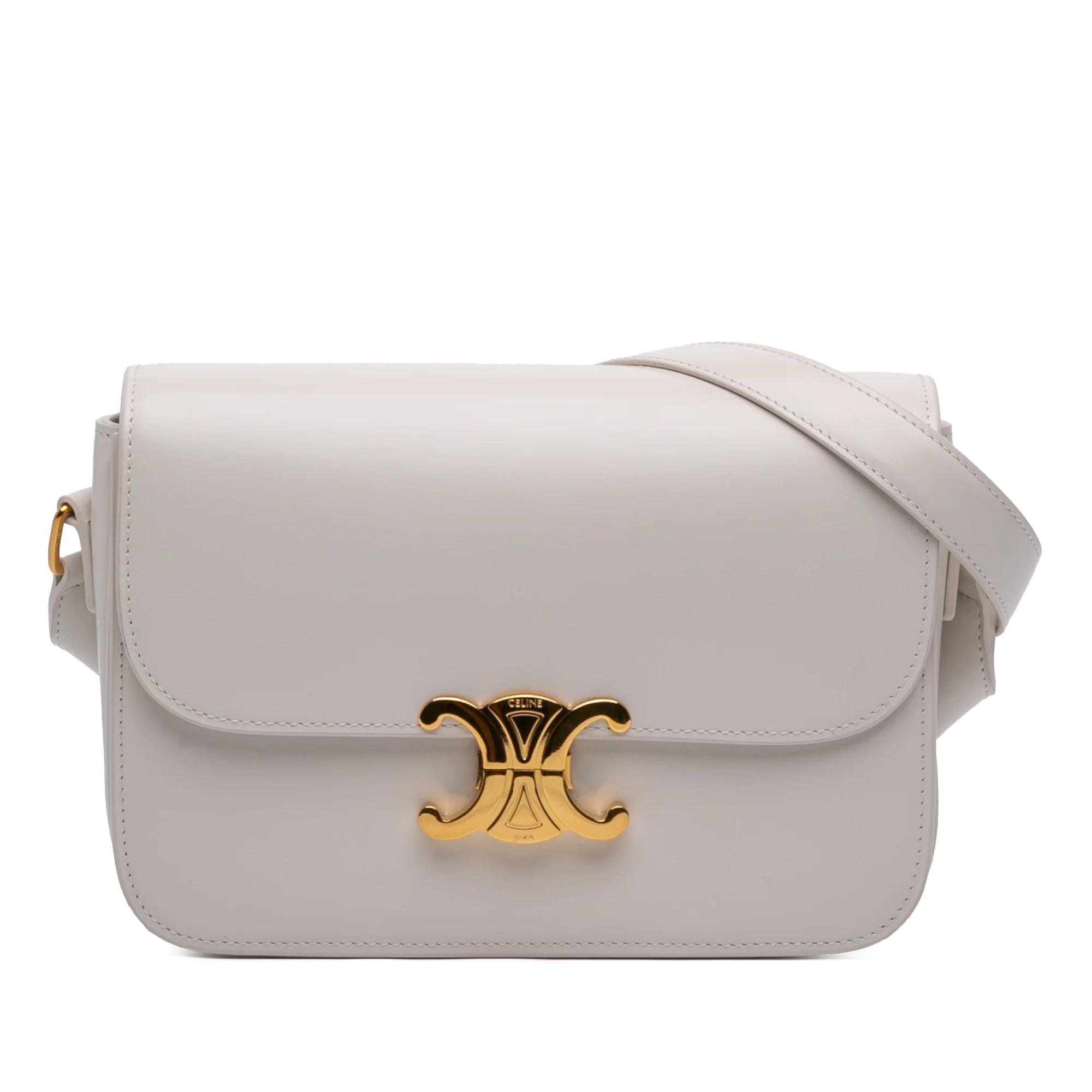 Triomphe pony-style calfskin handbag