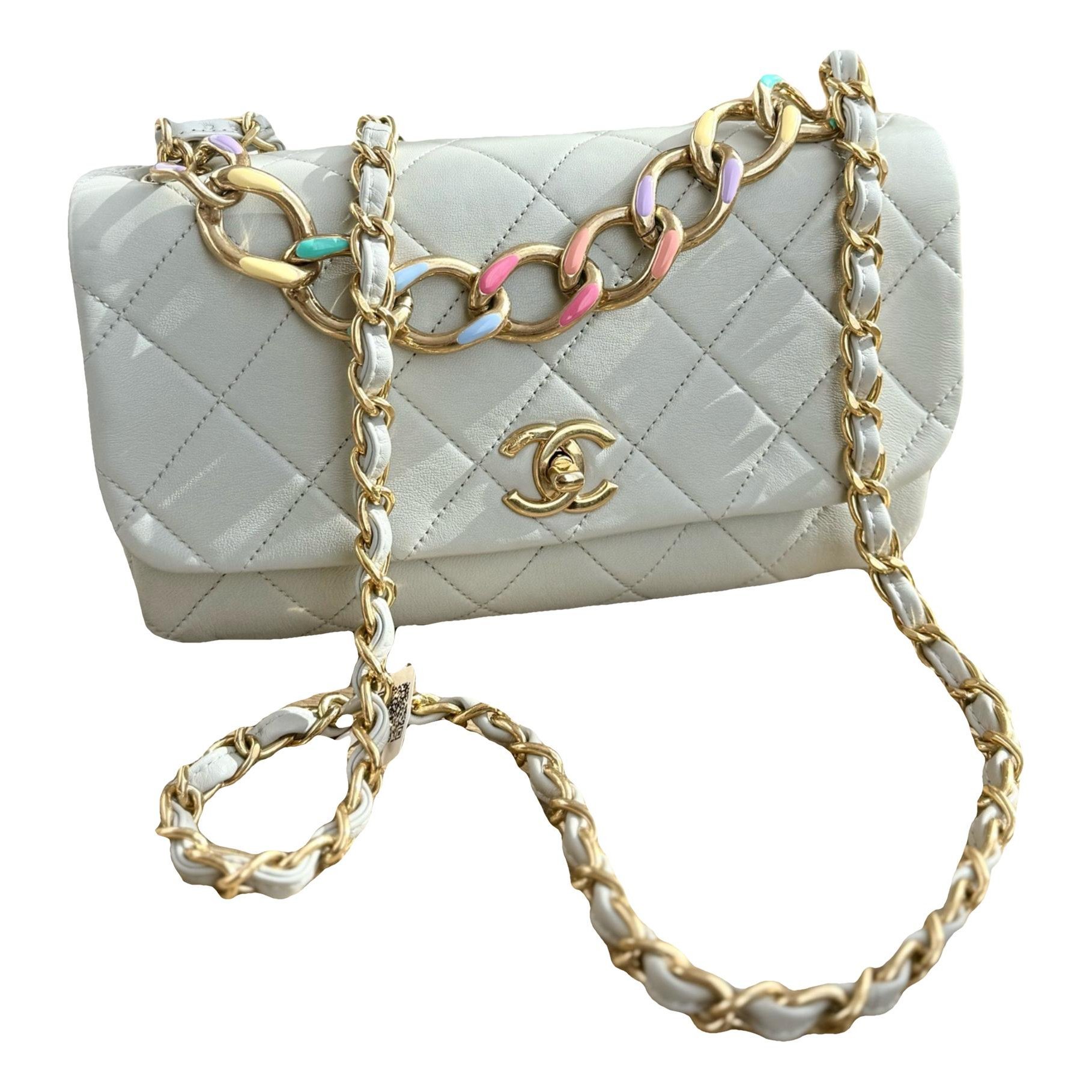 Coco Luxe leather handbag