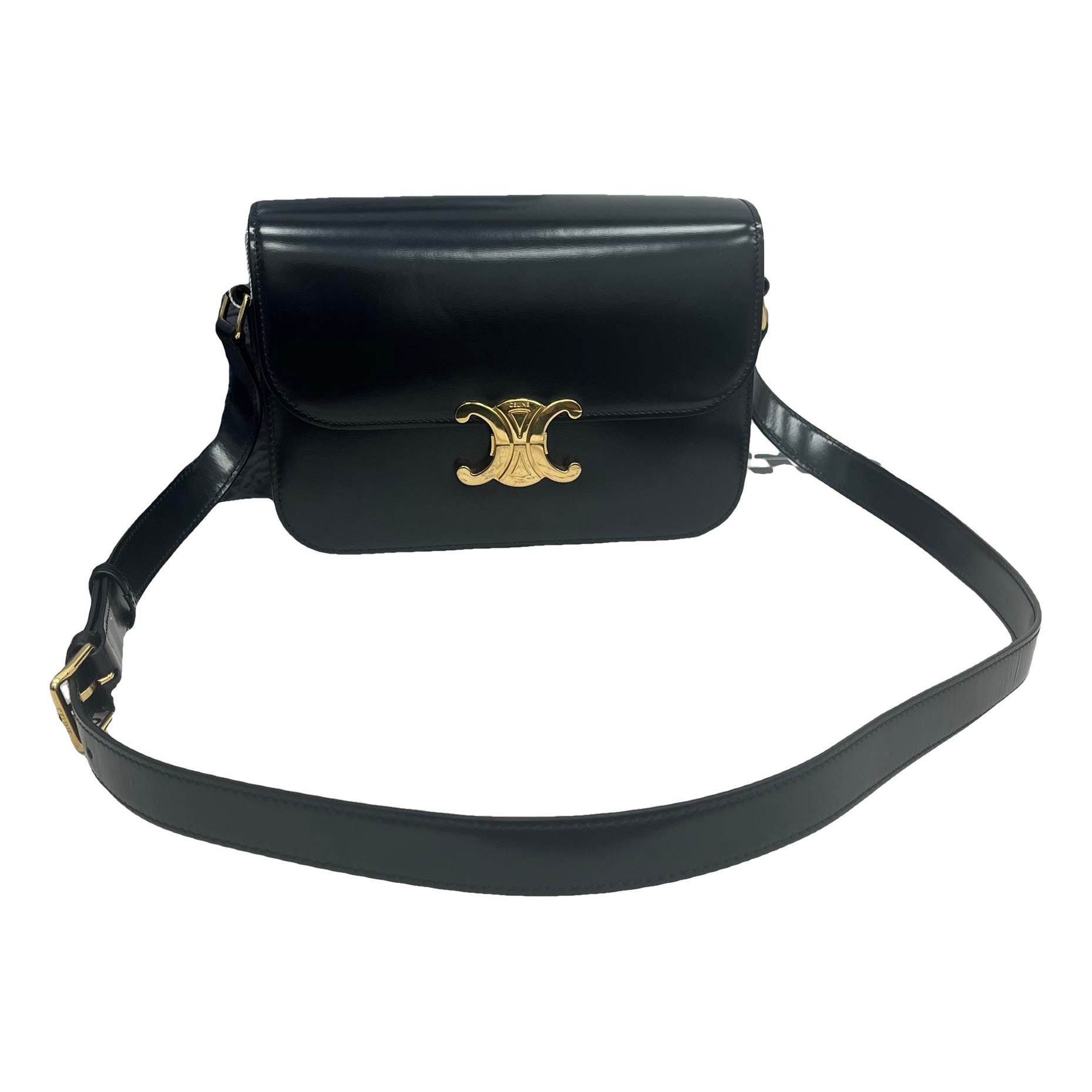 Triomphe leather handbag