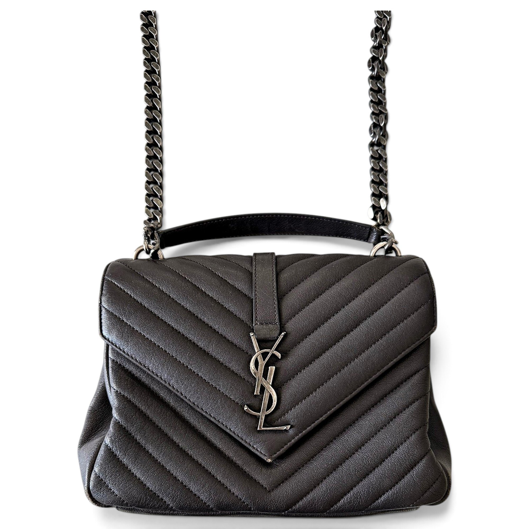 Collége monogramme leather handbag