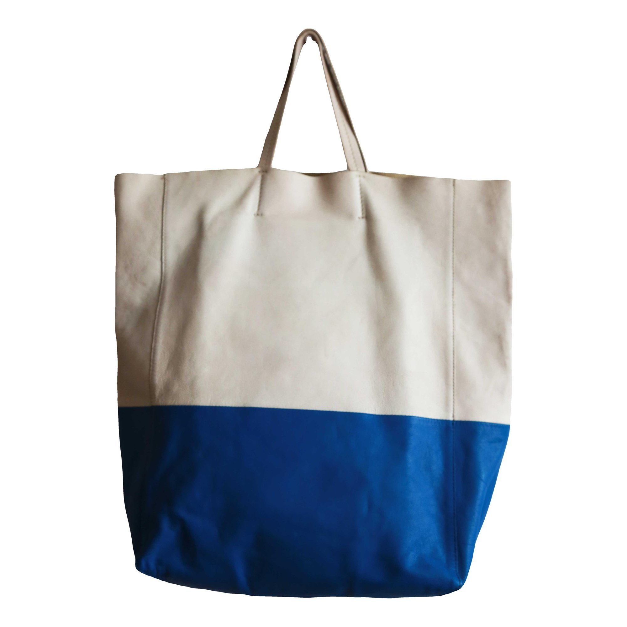 Cabas leather tote