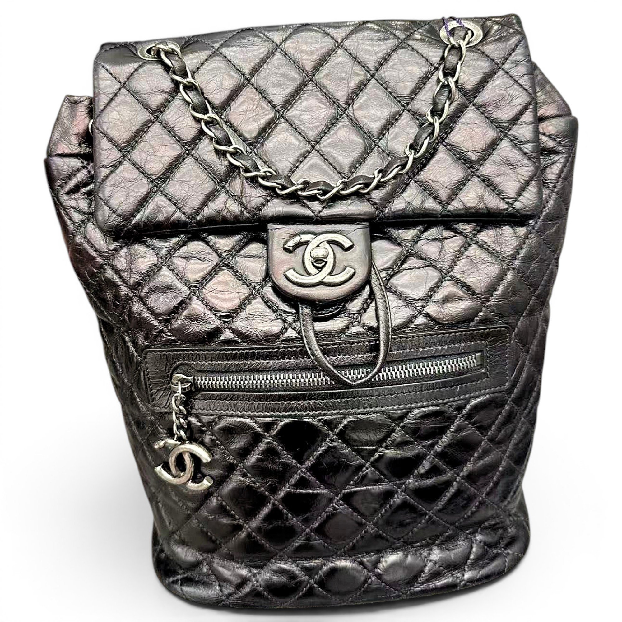 Leather backpack