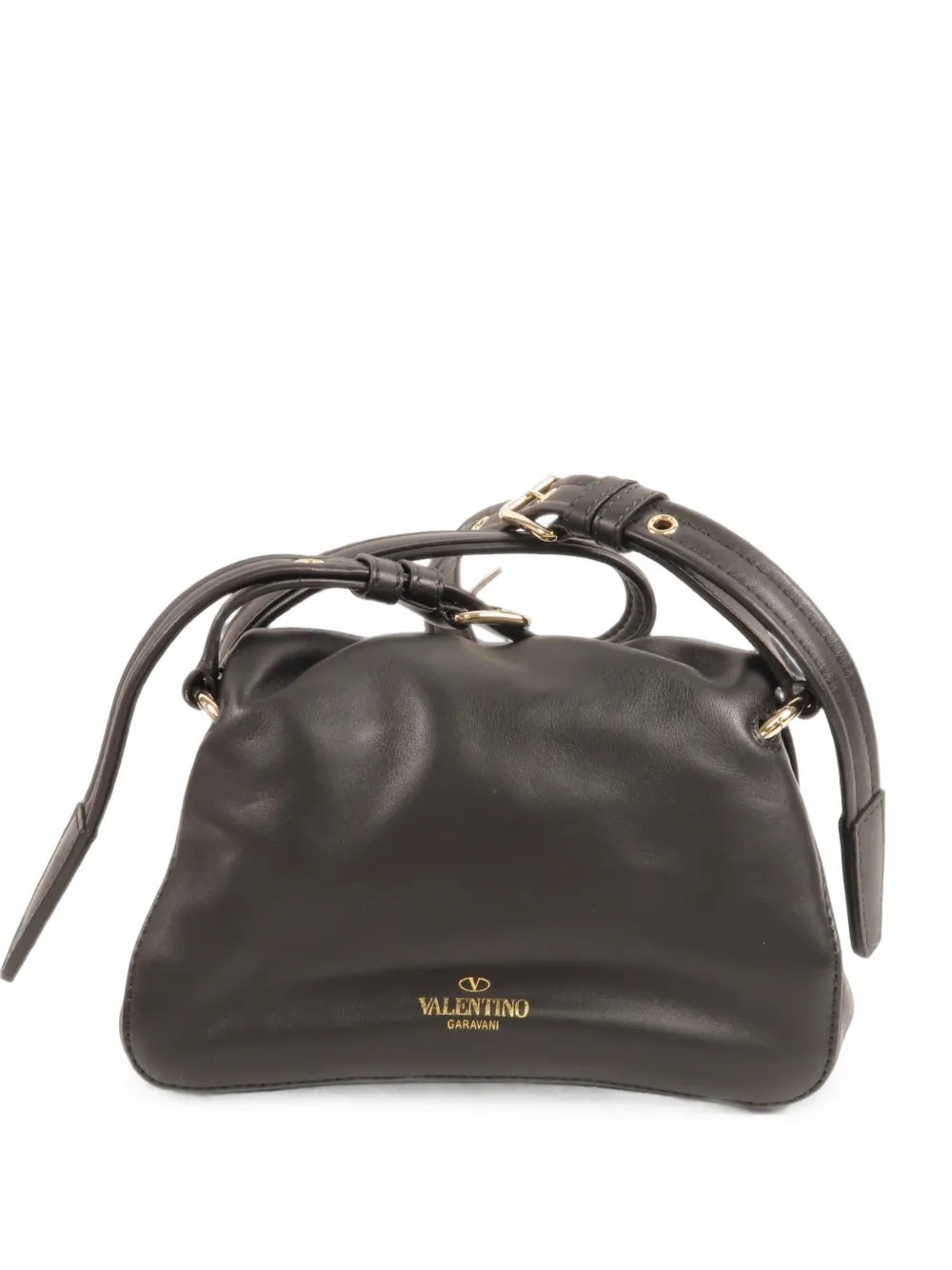 Bloomy leather shoulder bag