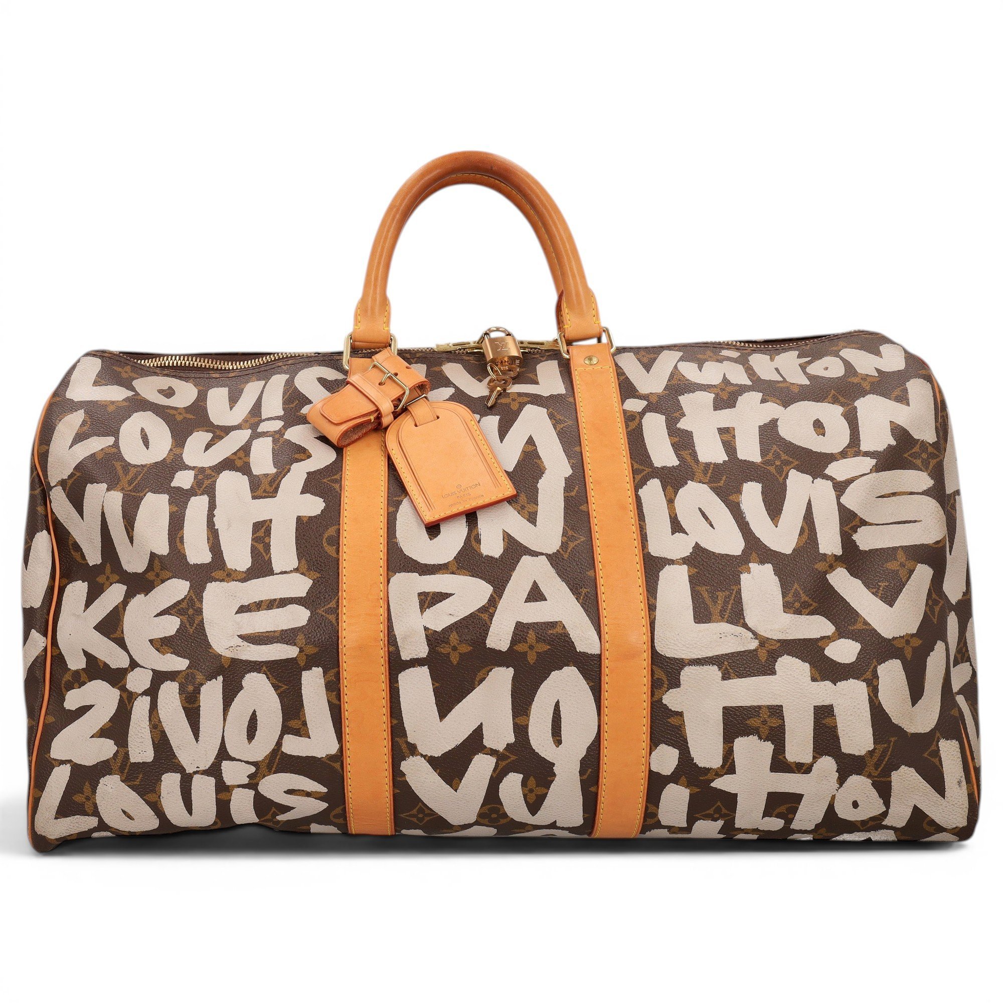 Leather bowling bag