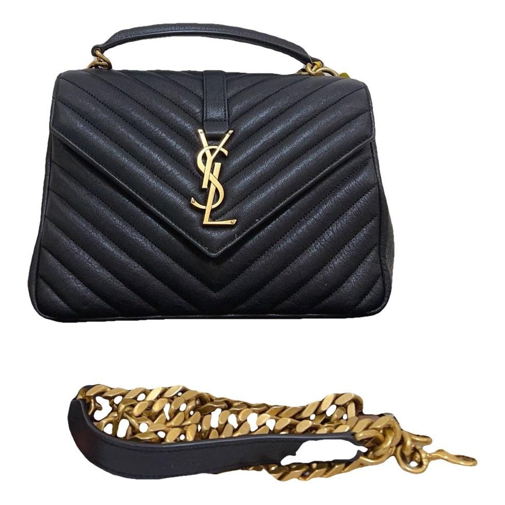 Collége monogramme leather handbag