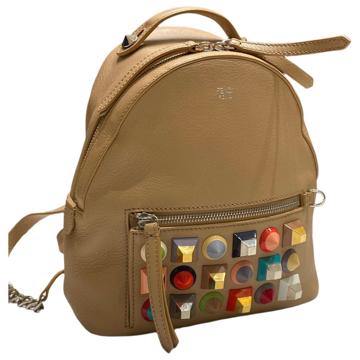 Leather backpack
