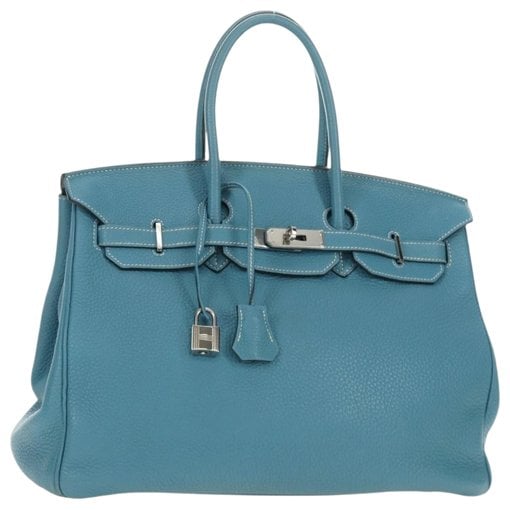 Hermes Birkin 35 Handbag Clemence Leather
